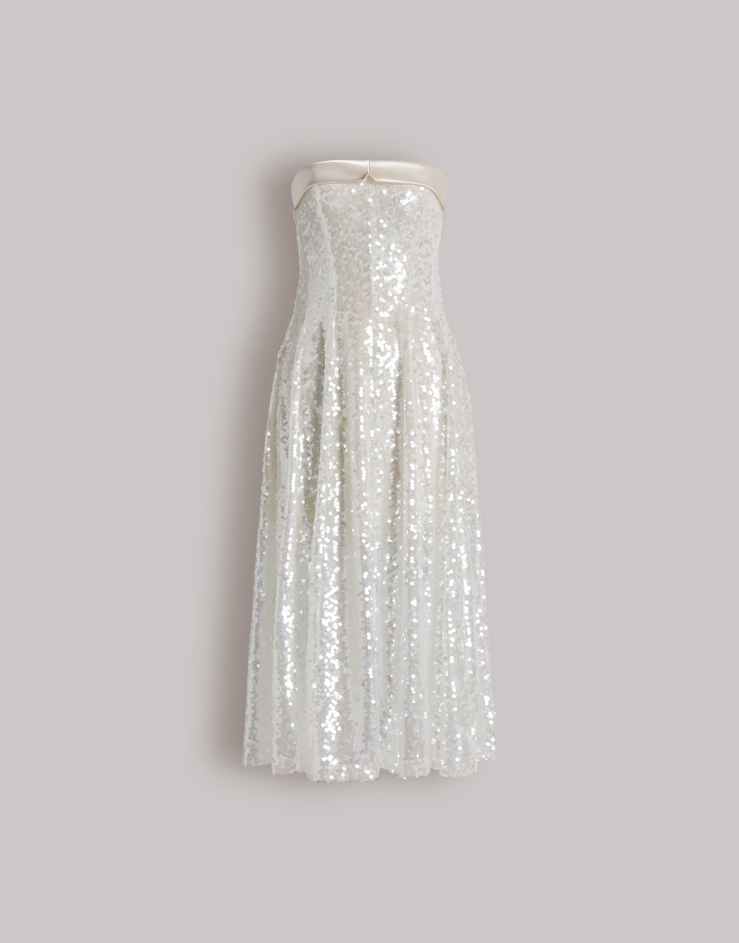 Abito bustier con paillettes - Image 4
