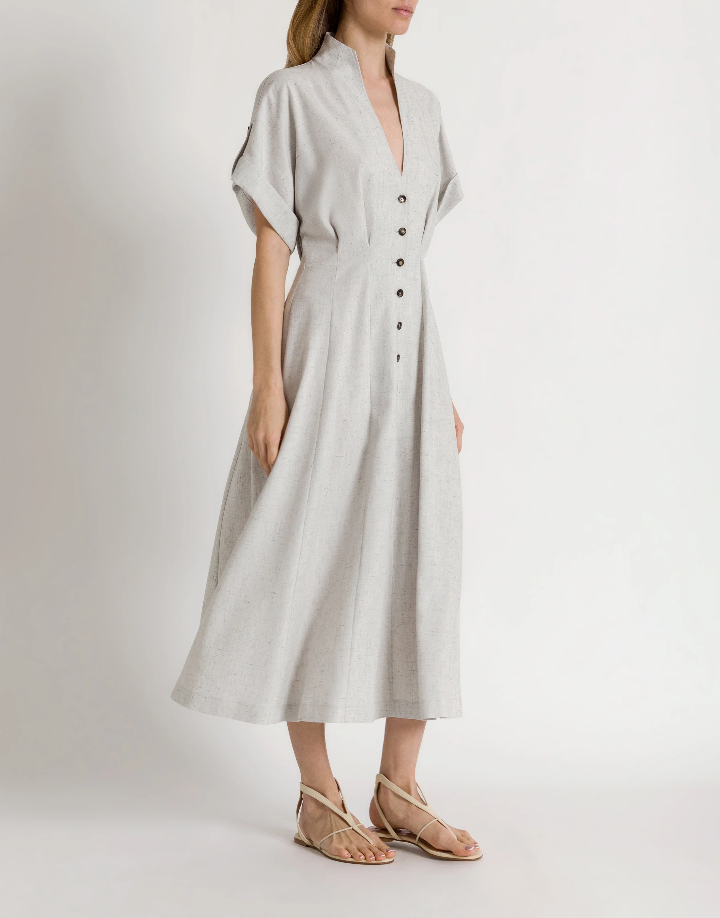 Abito camicia in tweed - Image 2
