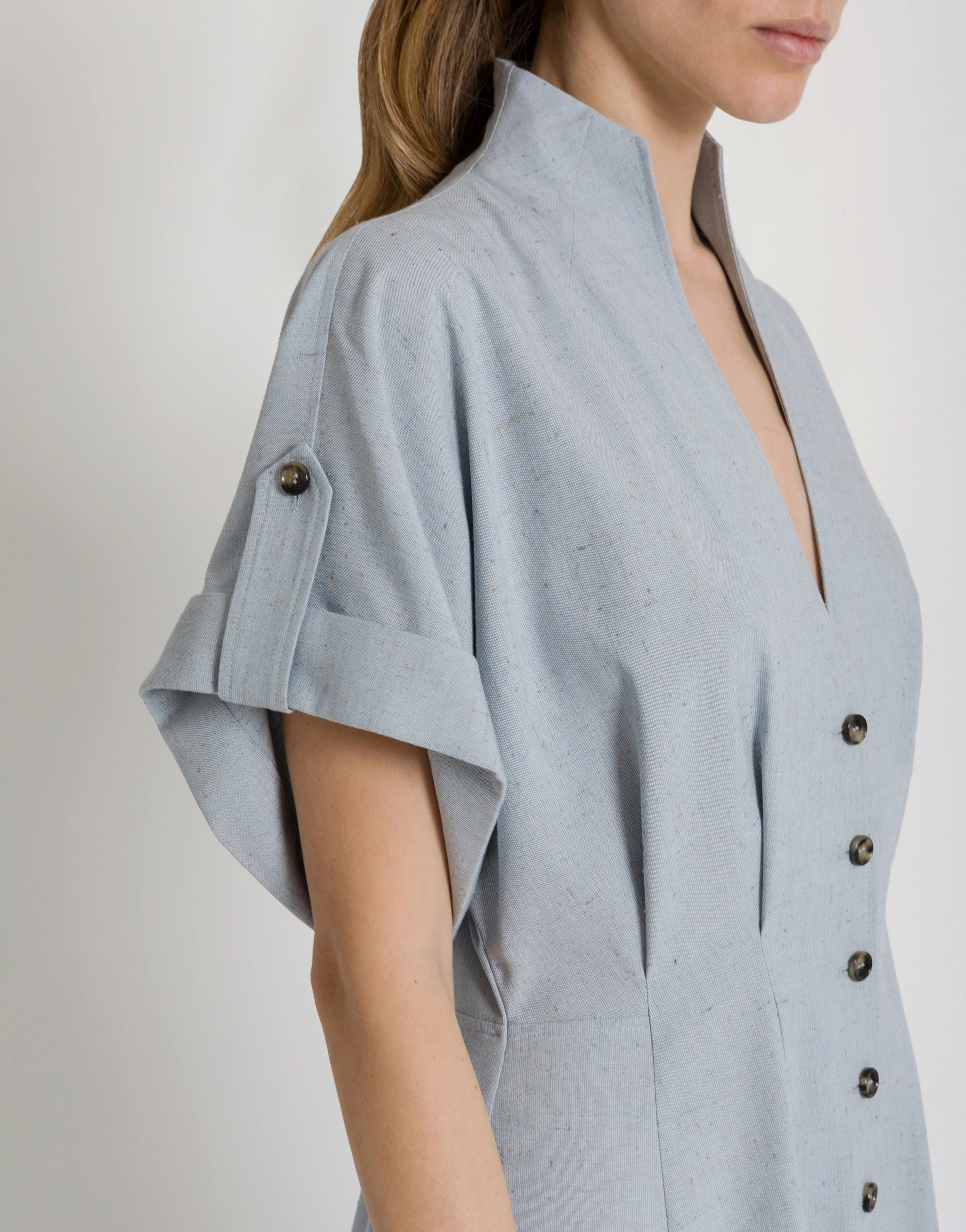 Abito camicia in tweed - Image 4