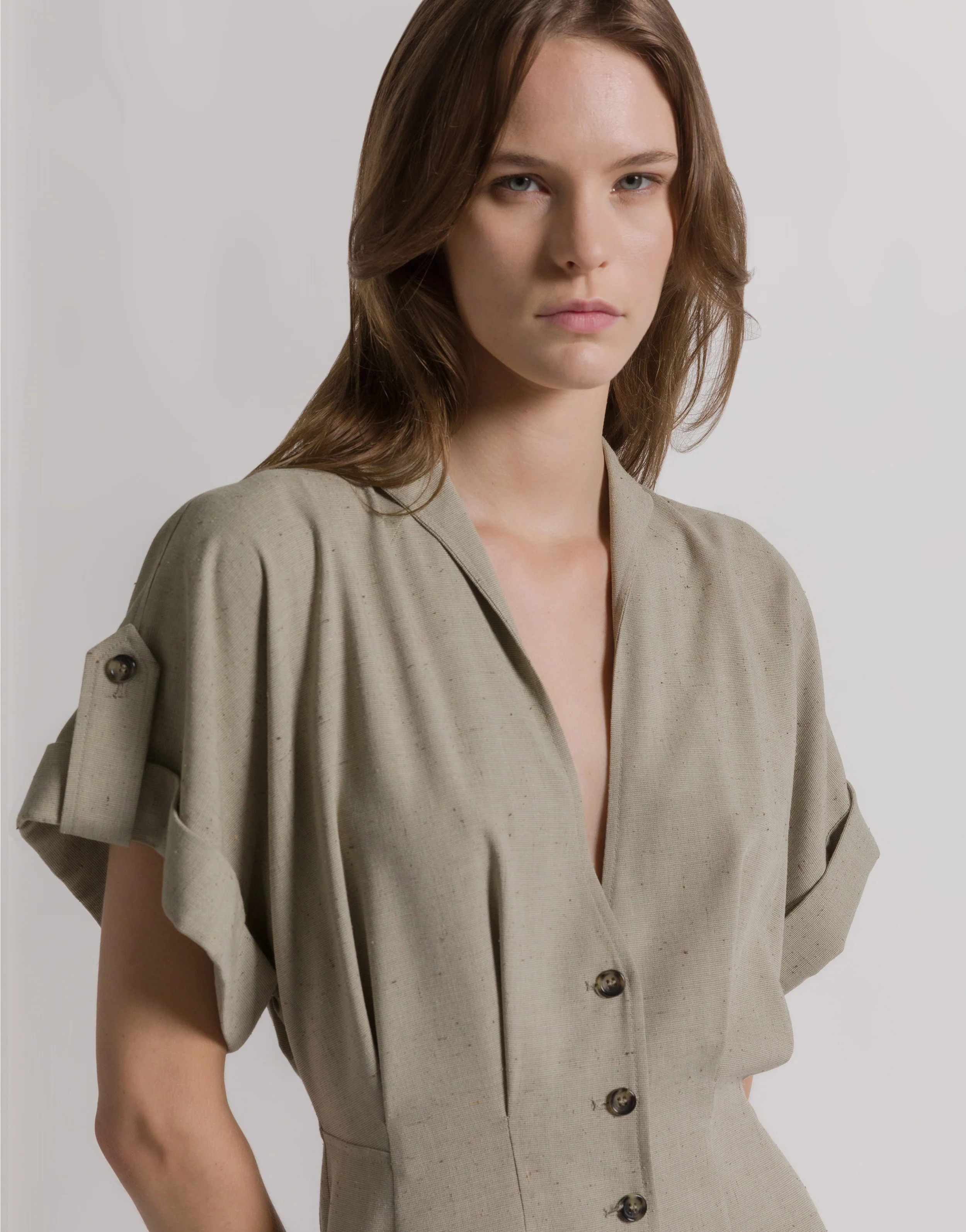 Abito camicia in tweed - Image 3