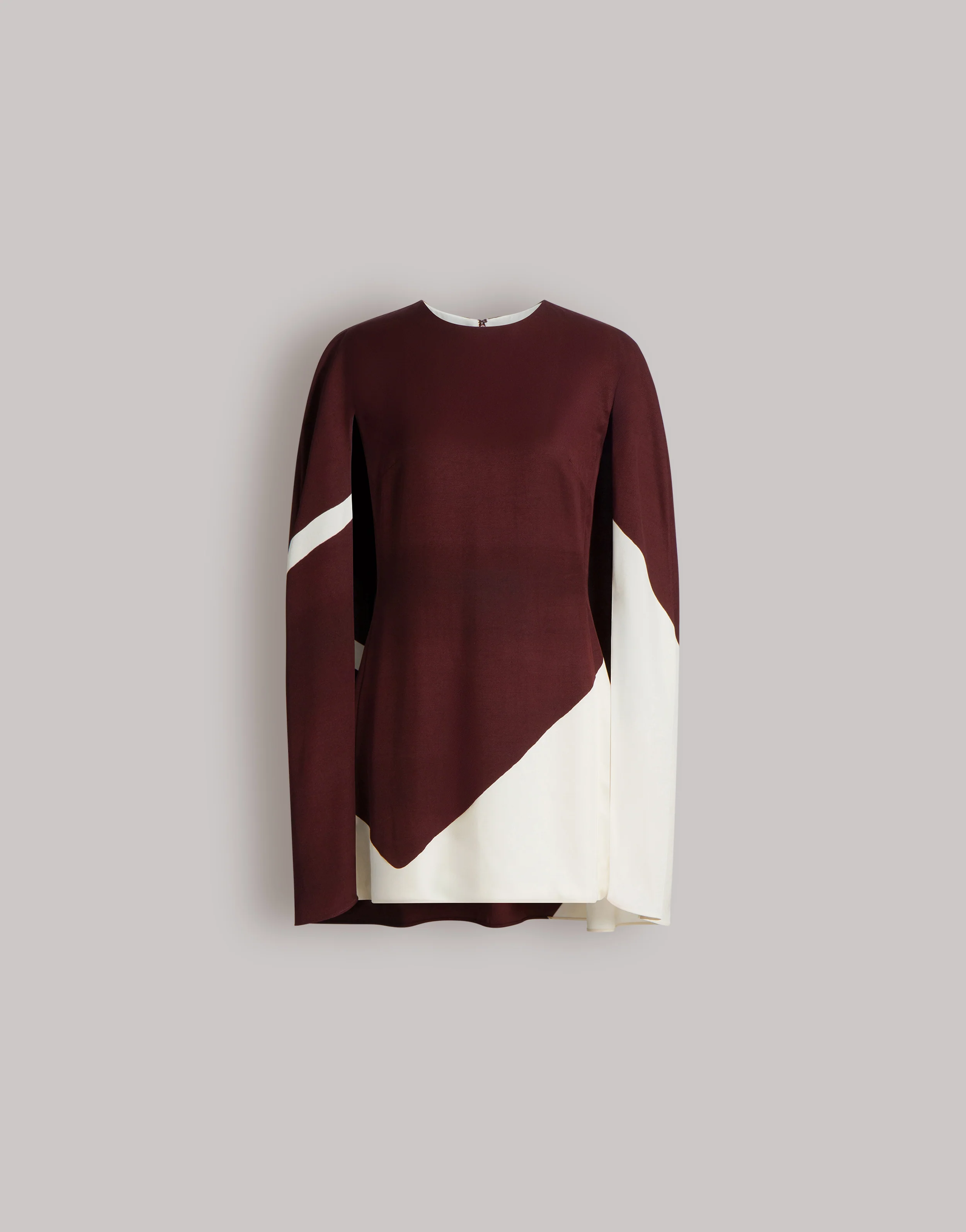 Abito corto in twill stampa foulard