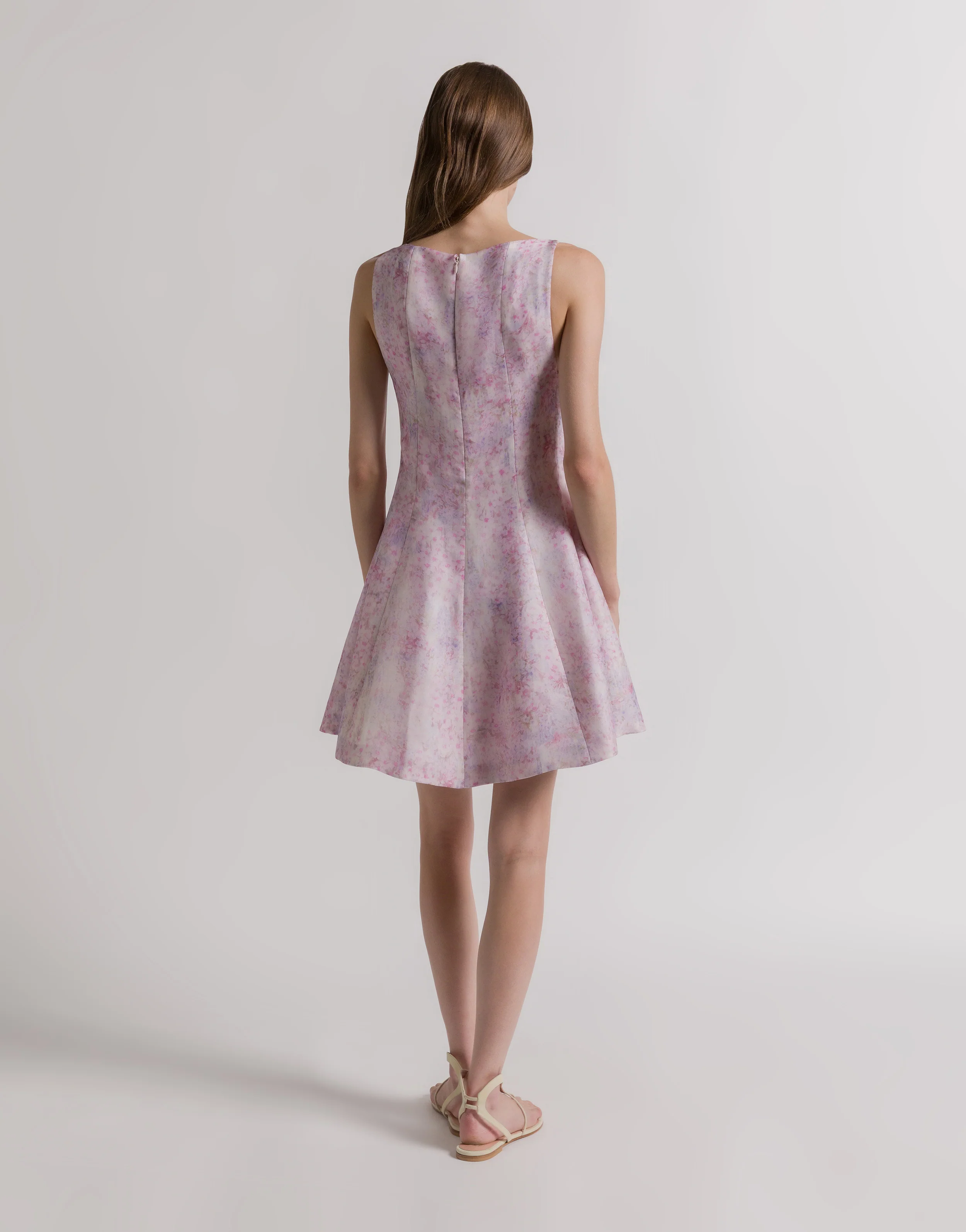 Abito in organza di seta con stampa floreale - Image 2