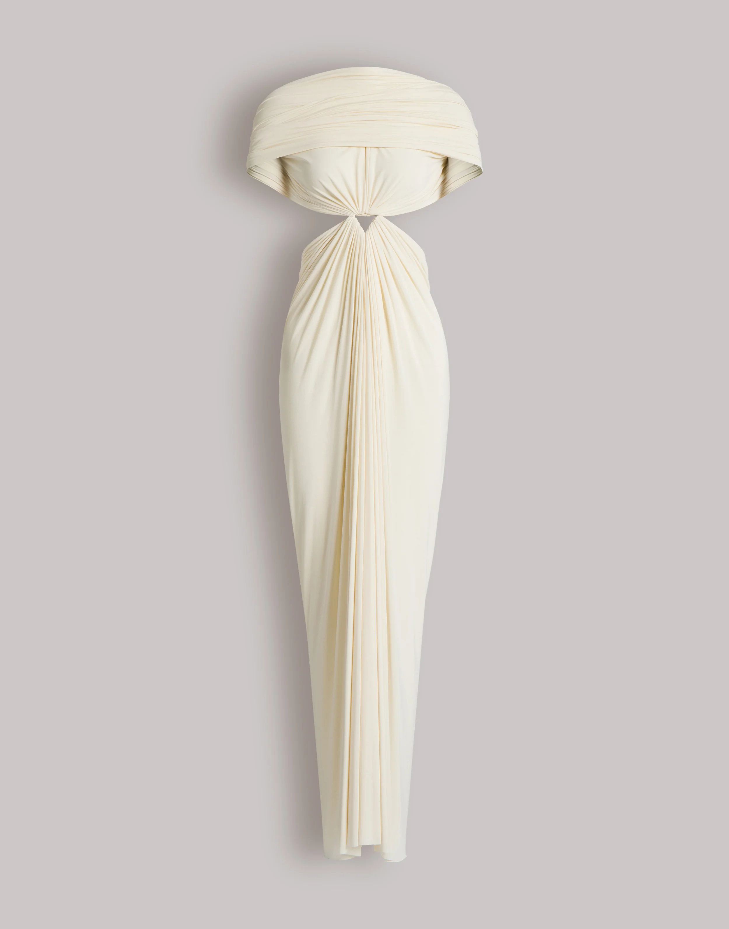Abito lungo in jersey con cut-out