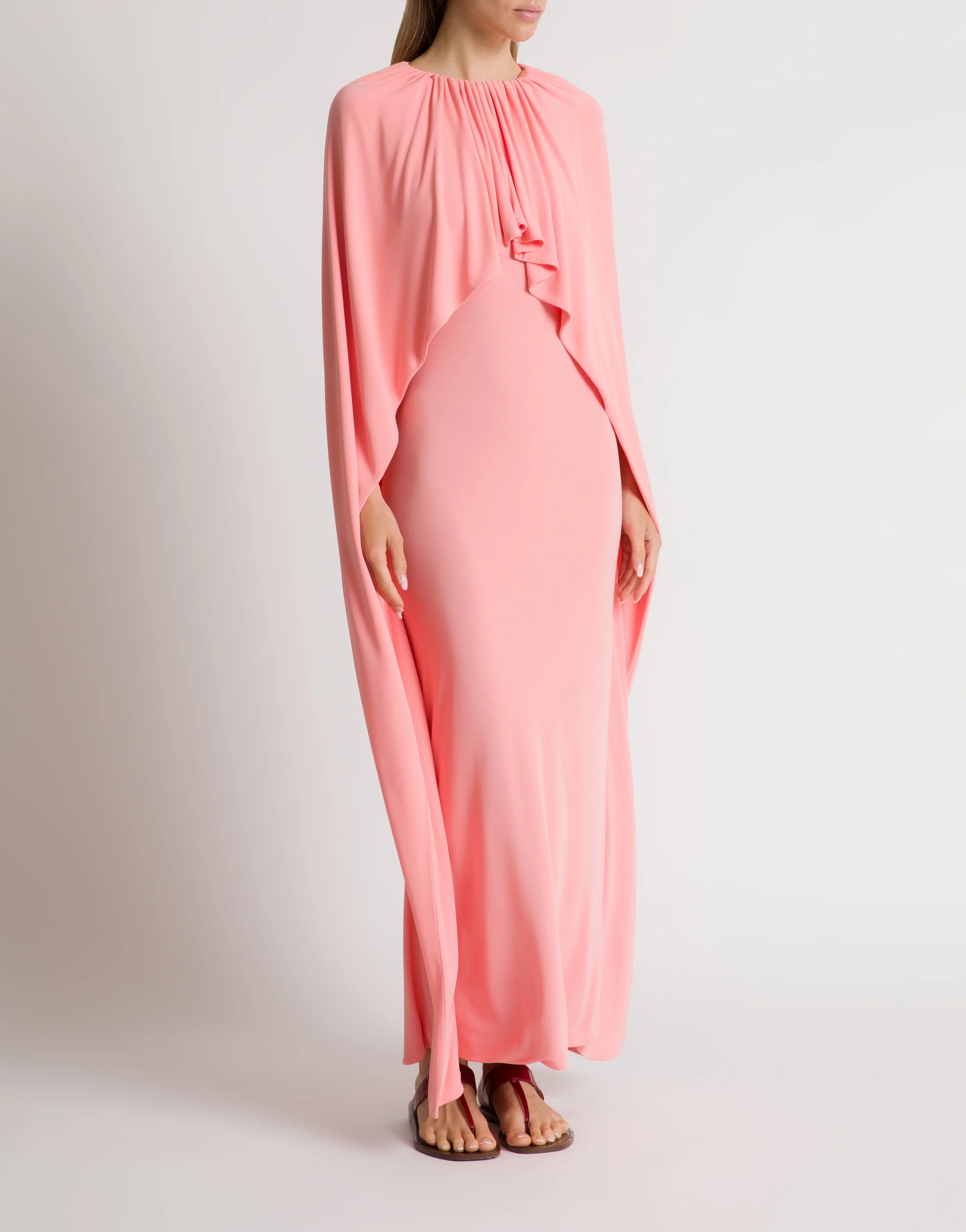 Abito lungo in jersey  con cut out sulla schiena - Image 2