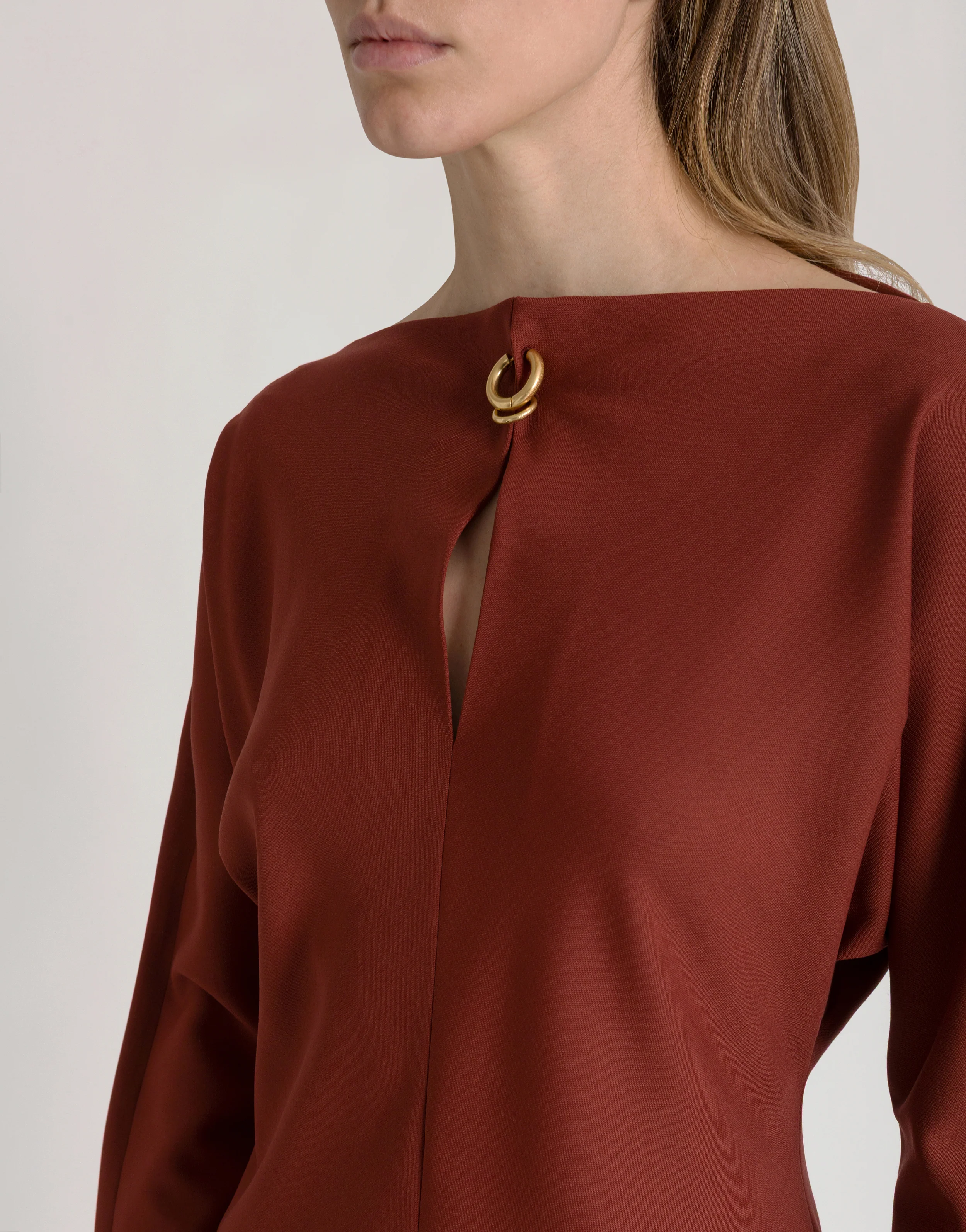 Abito midi con dettaglio piercing  - Image 4