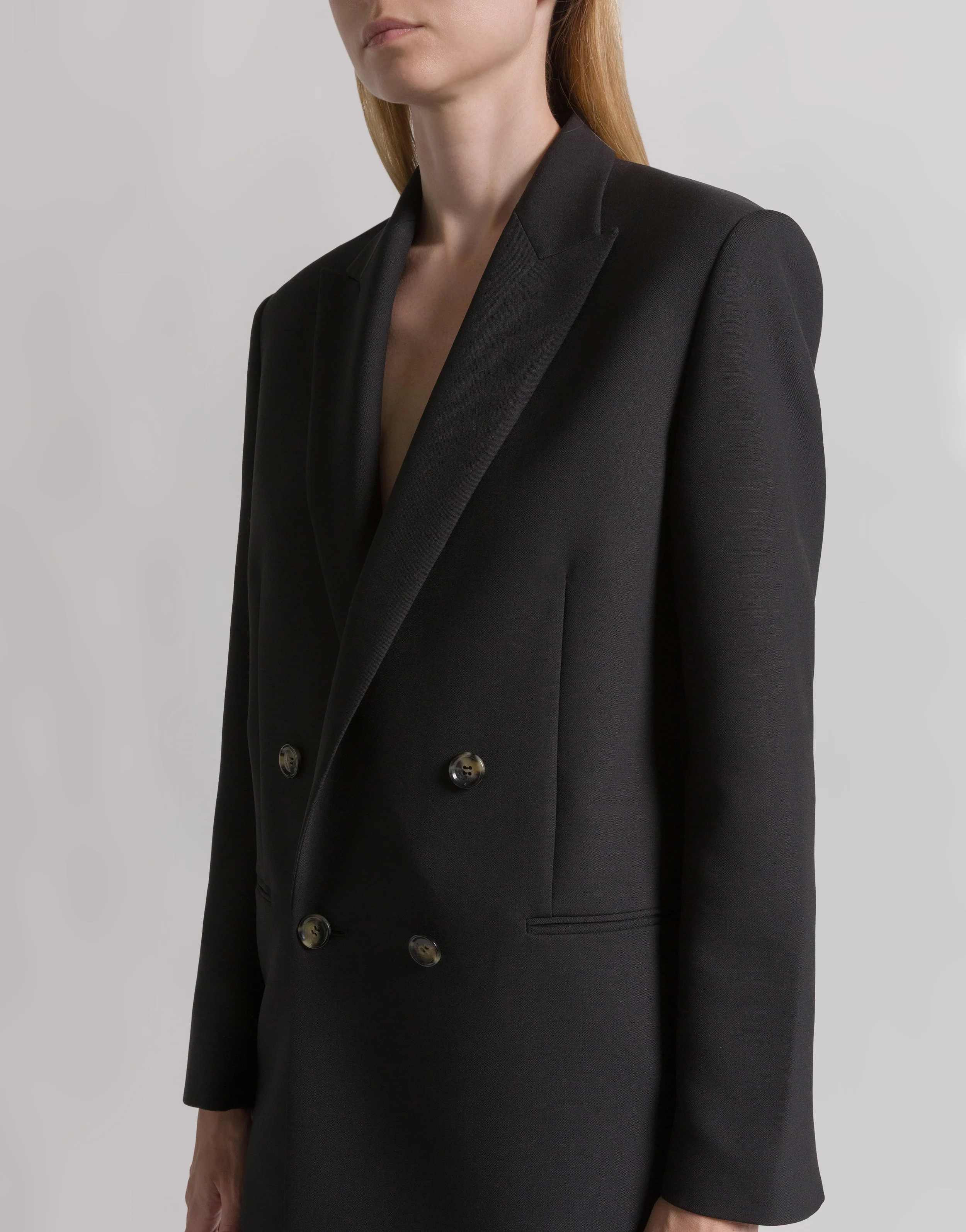 Blazer doppiopetto in lana tropicale - Image 4