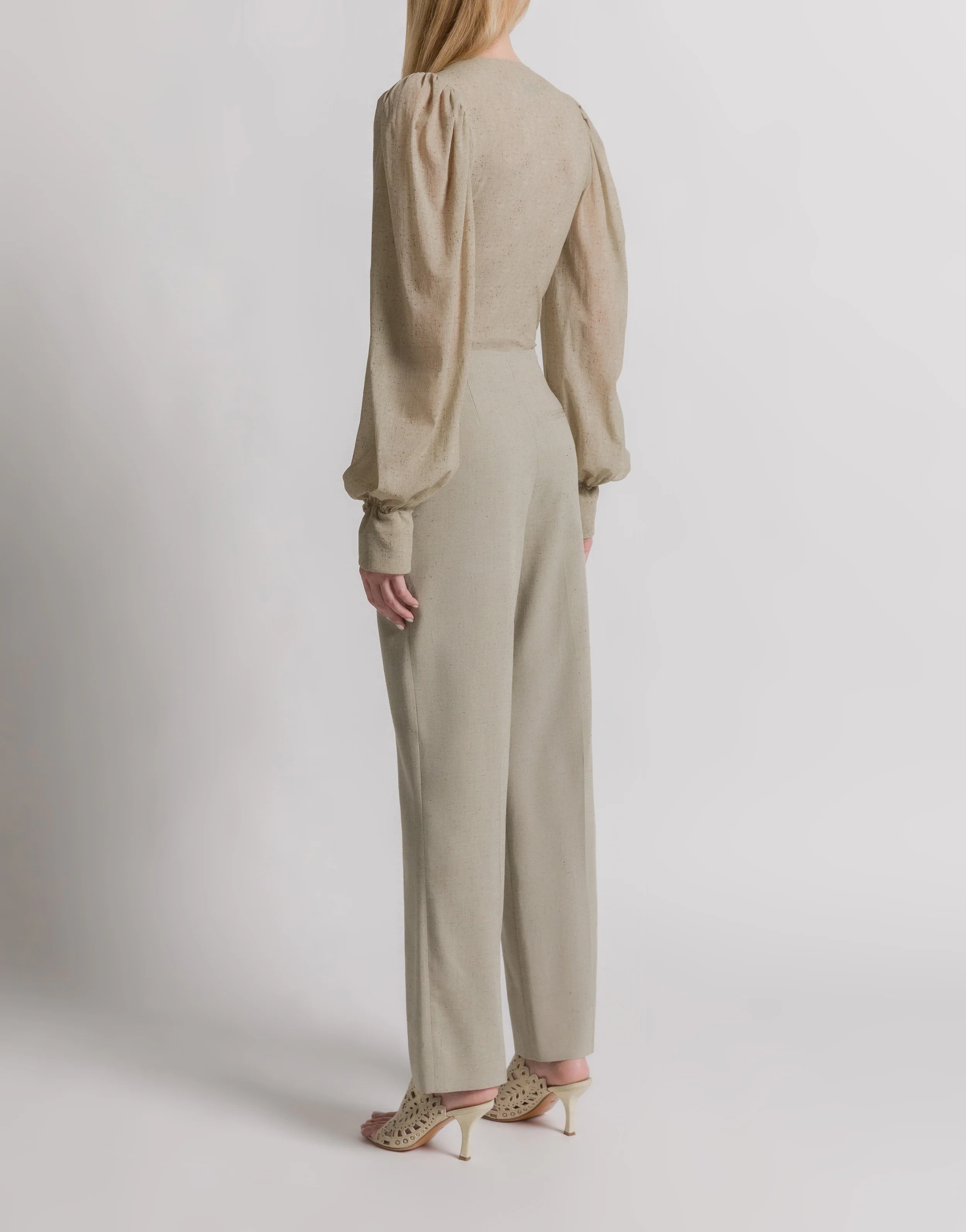Body con scollo a V e maniche ampie - Image 3