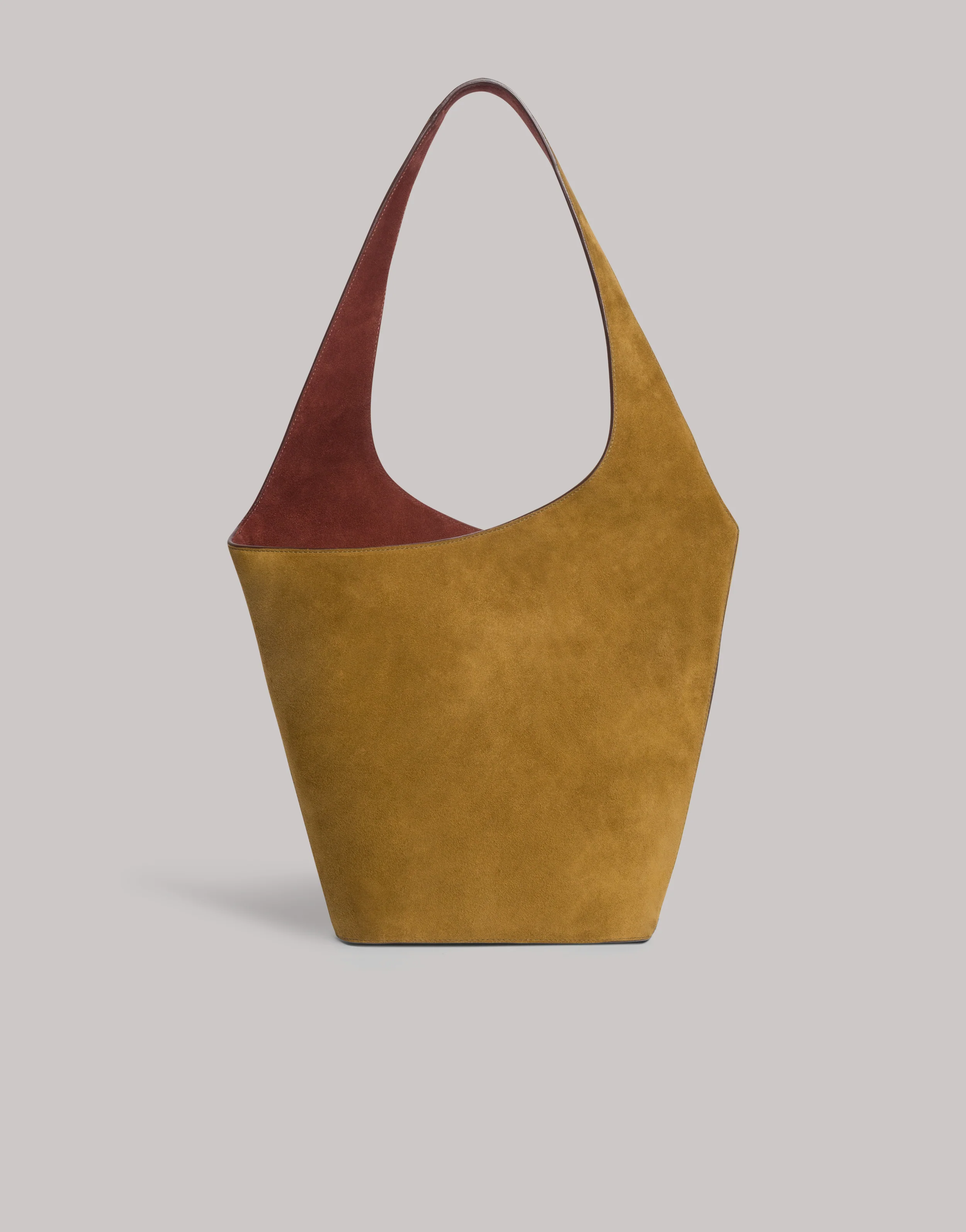 Borsa in pelle scamosciata