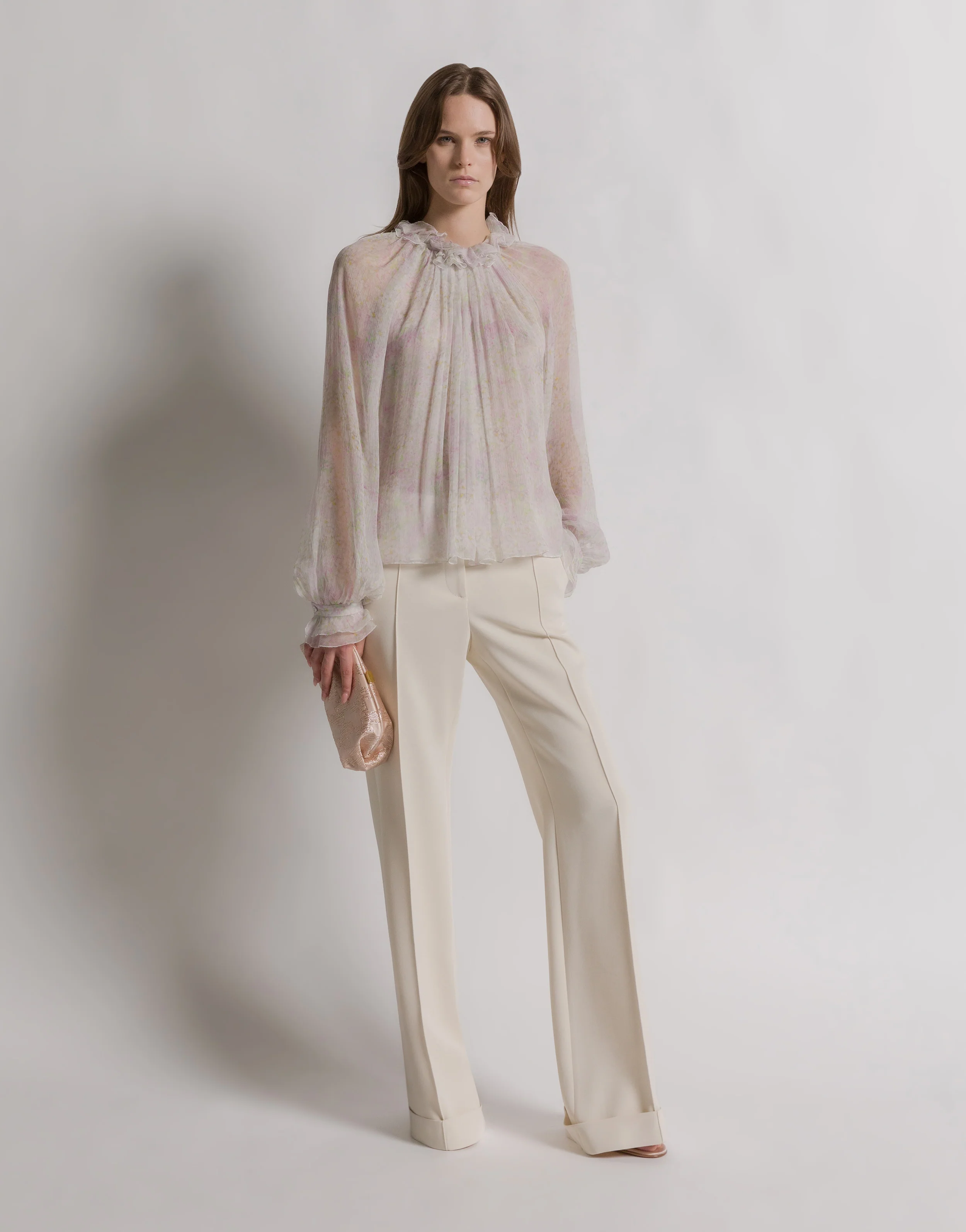 Camicetta in chiffon con stampa floreale - Image 2