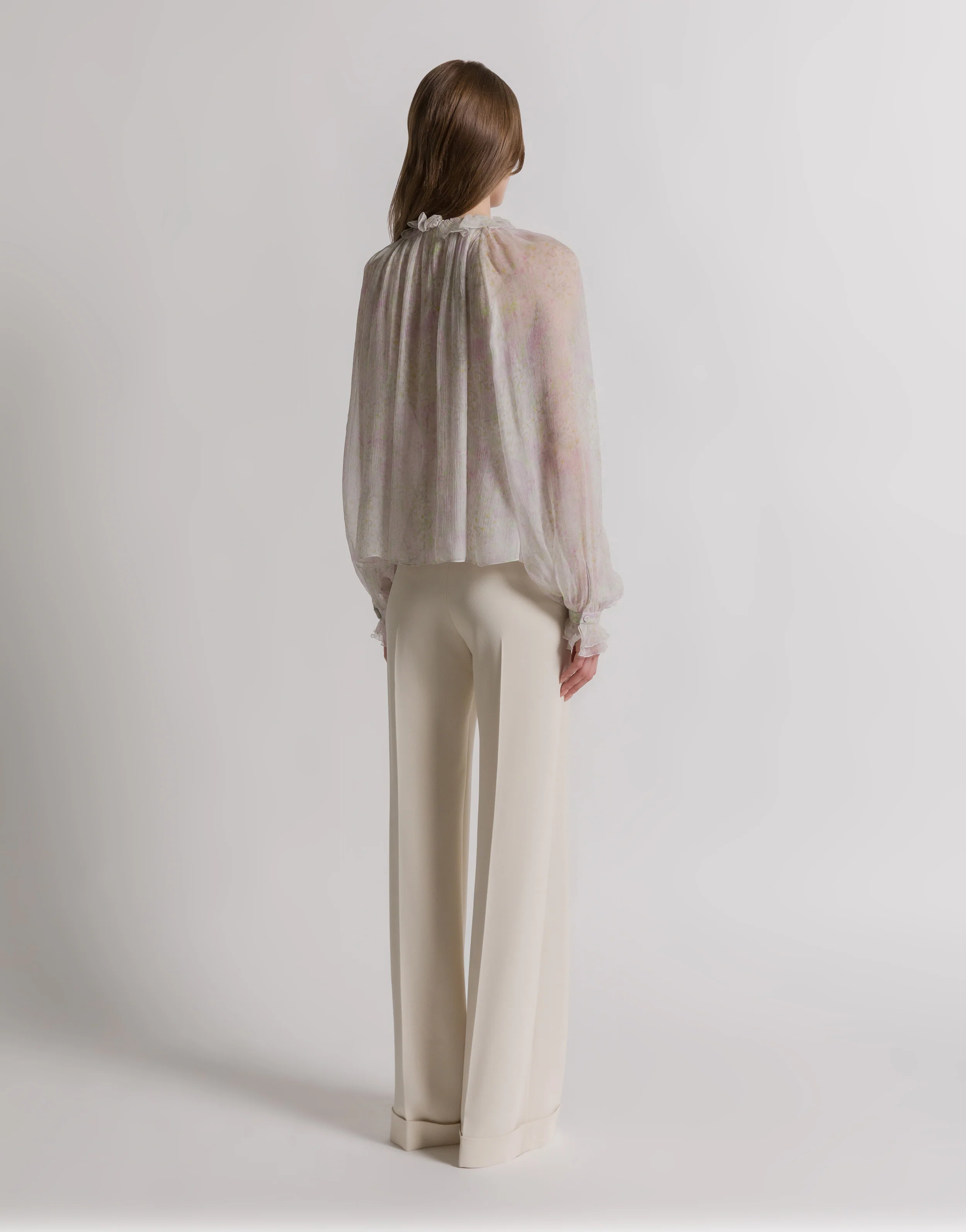 Camicetta in chiffon con stampa floreale - Image 3