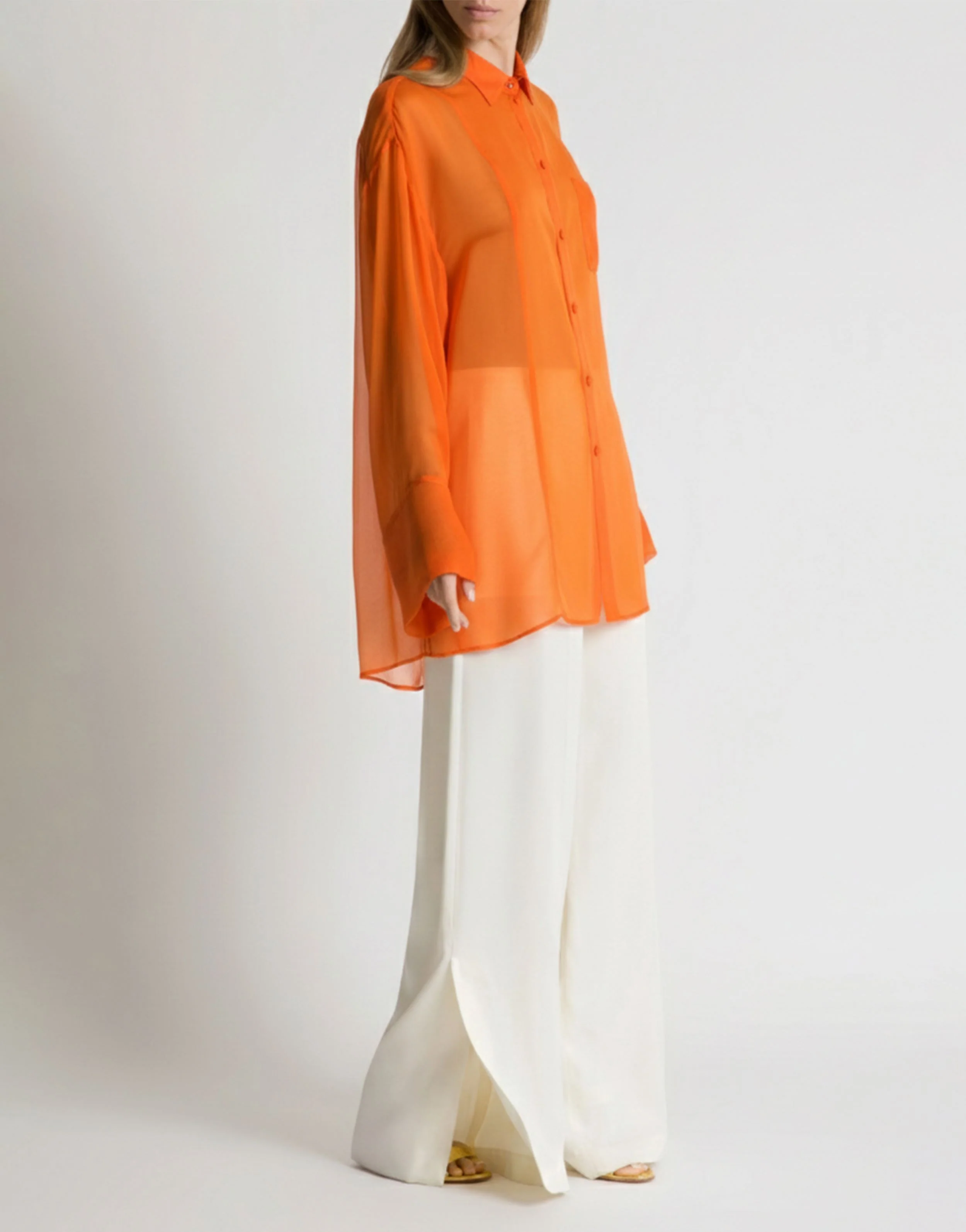 Camicia in chiffon trasparente - Image 2