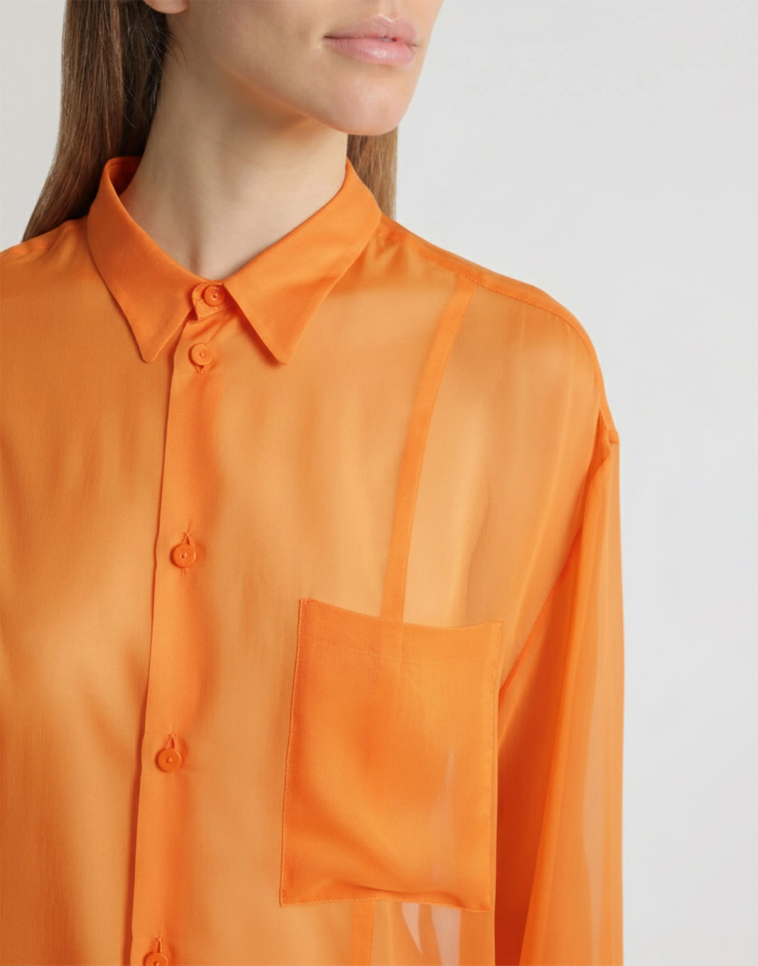 Camicia in chiffon trasparente - Image 4
