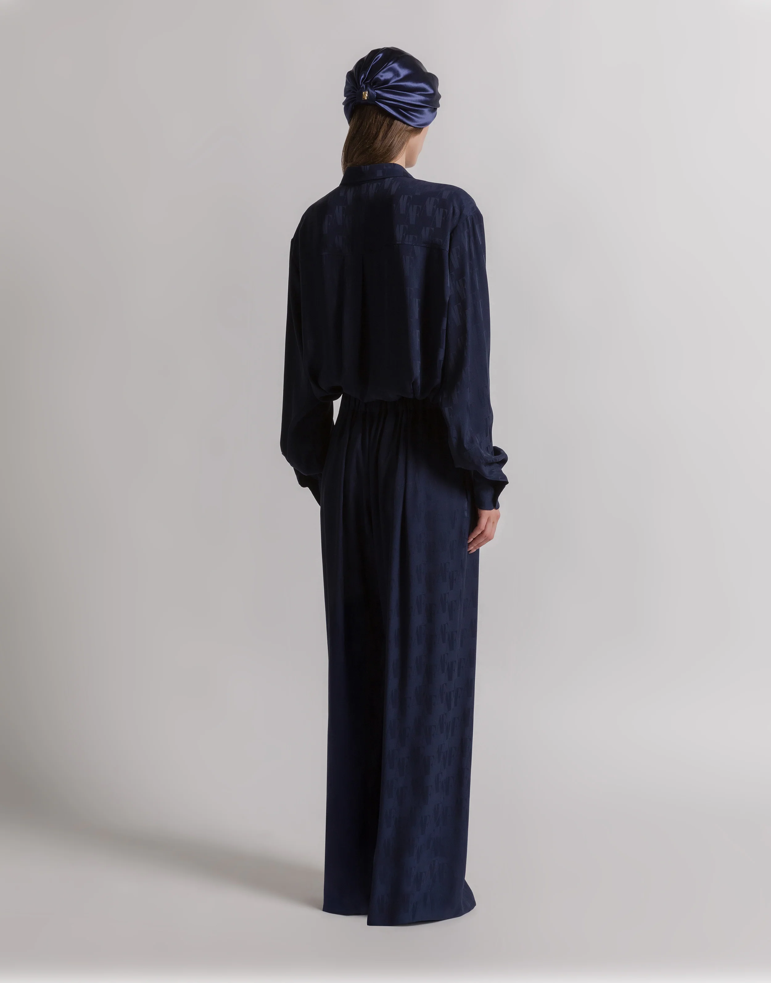 Camicia in seta con monogramma AF - Image 3