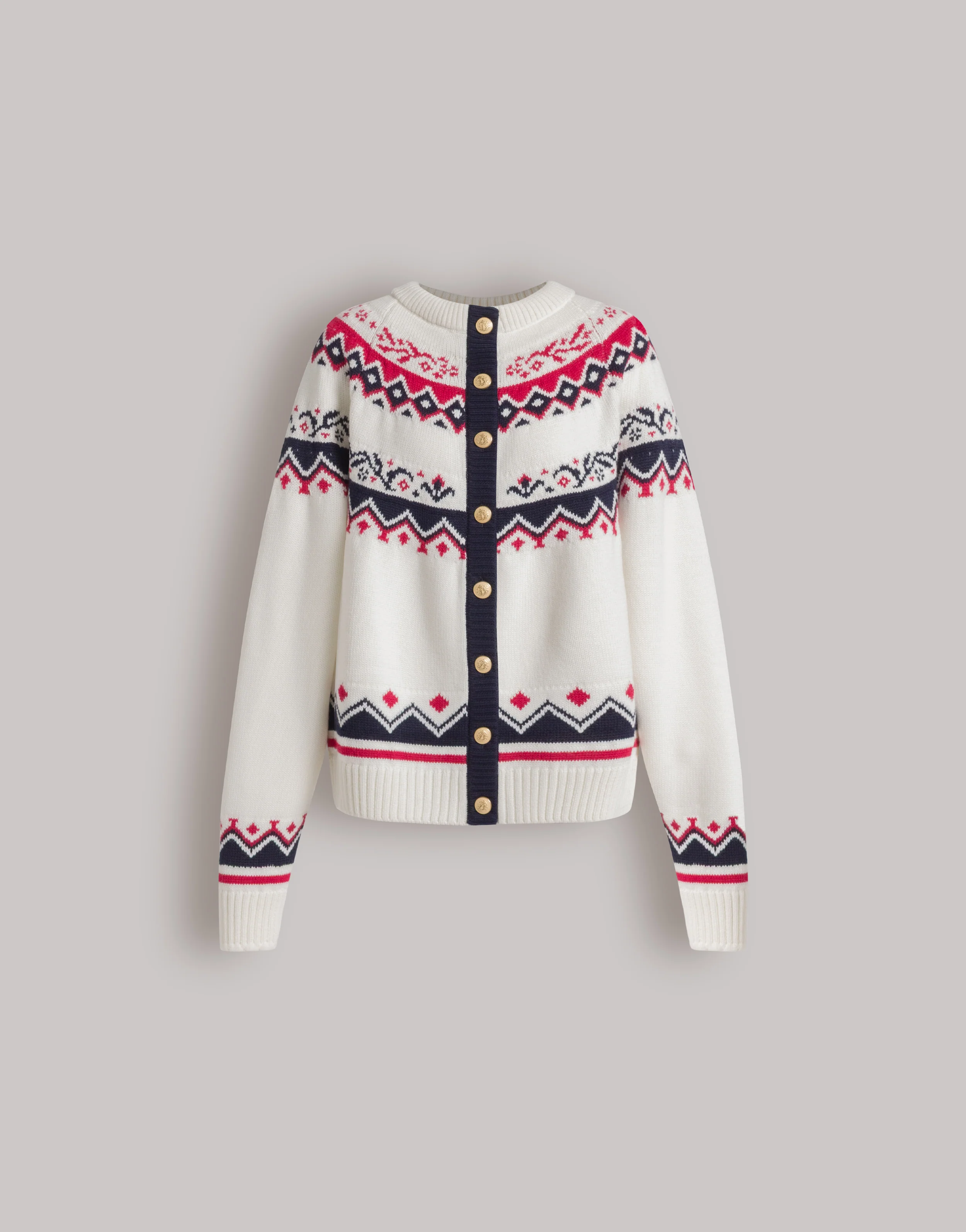 Cardigan Fair Isle per après-ski