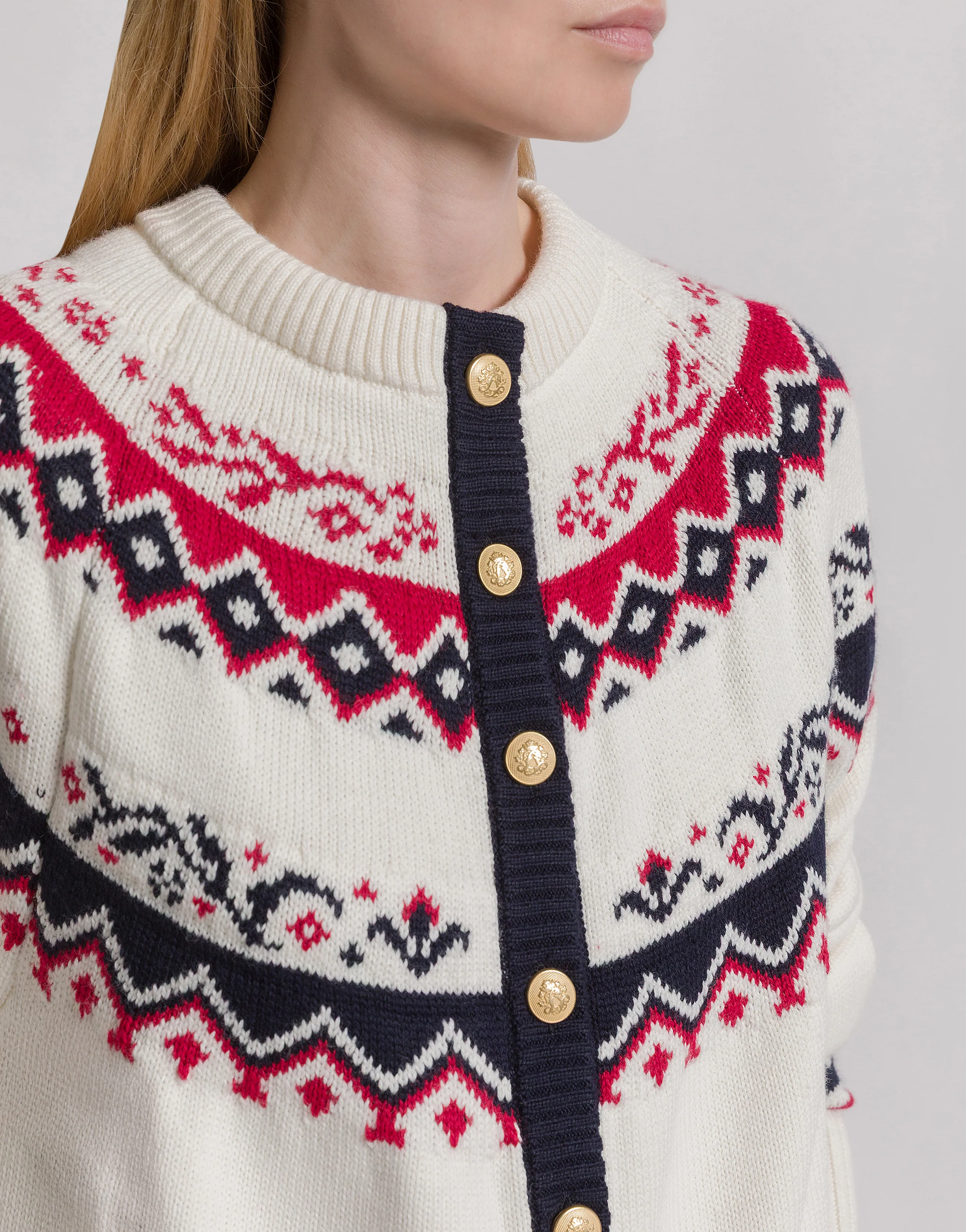 Cardigan Fair Isle per après-ski - Image 4