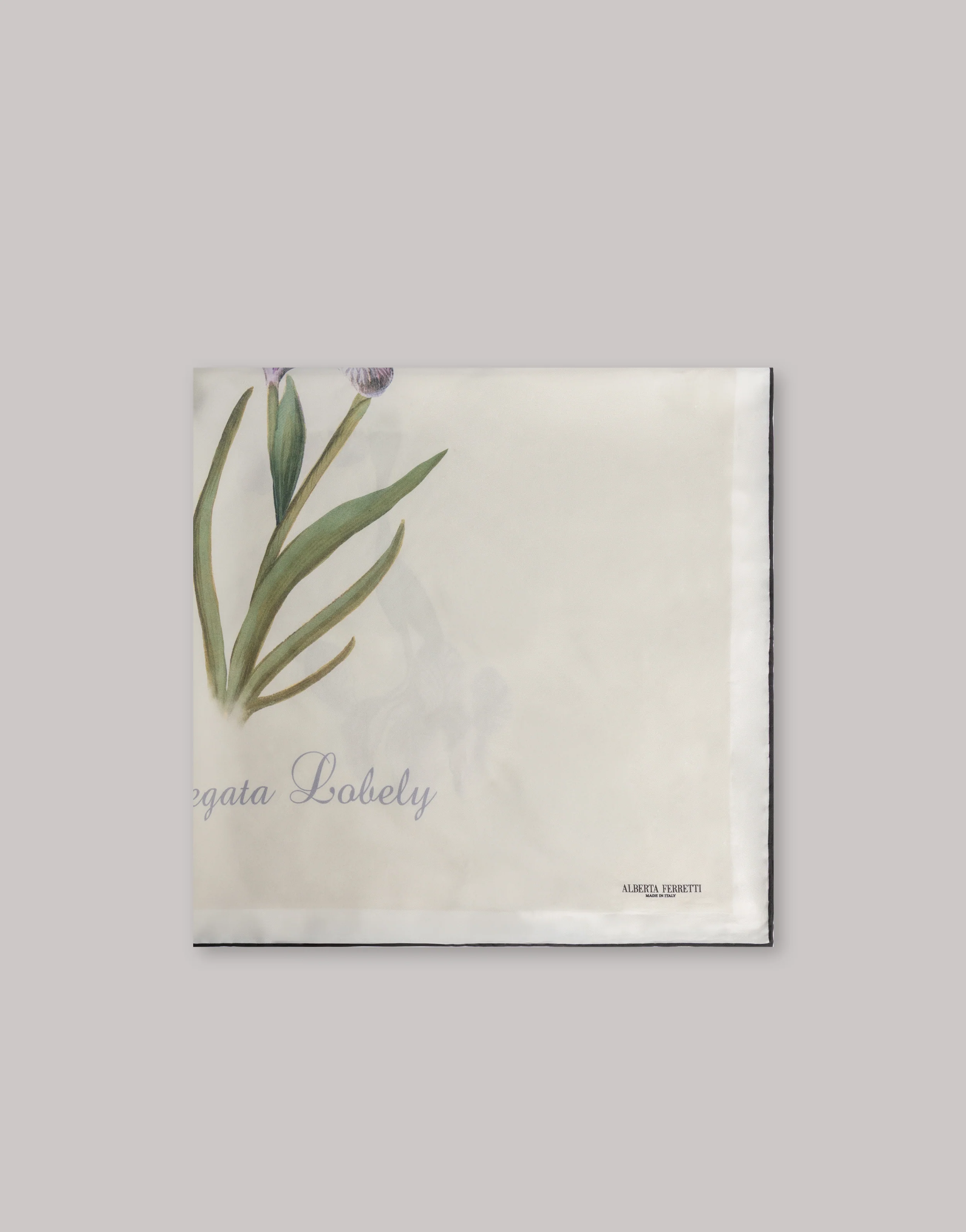 Foulard in seta con stampa a cardo - Image 3