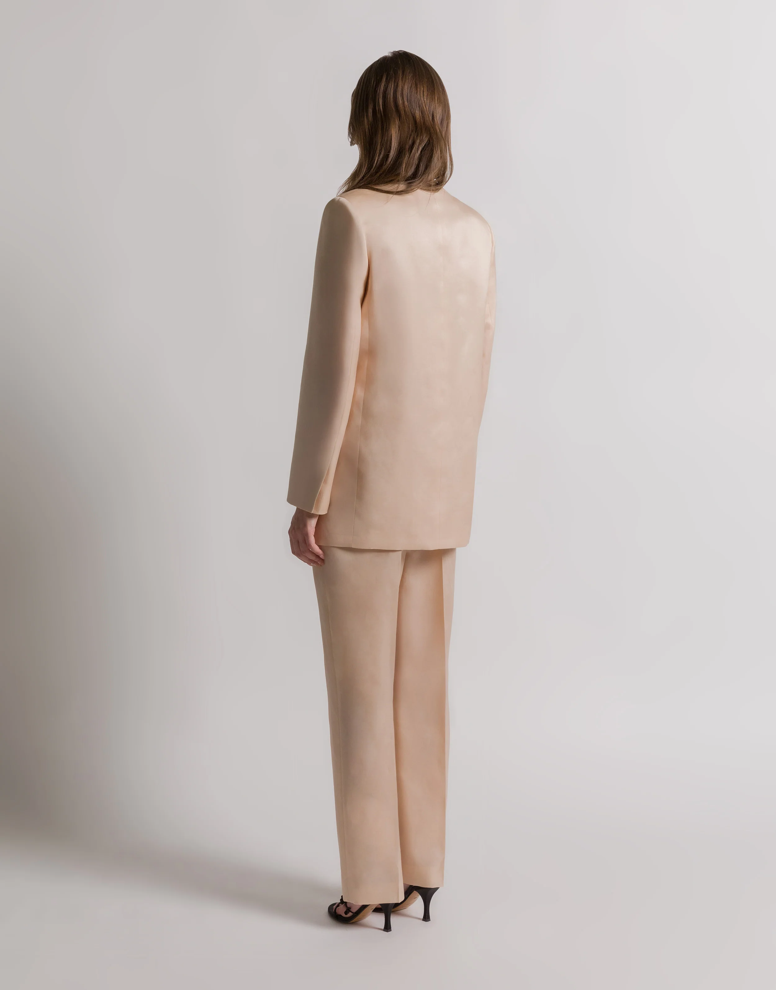 Giacca doppiopetto in organza di seta  - Image 3