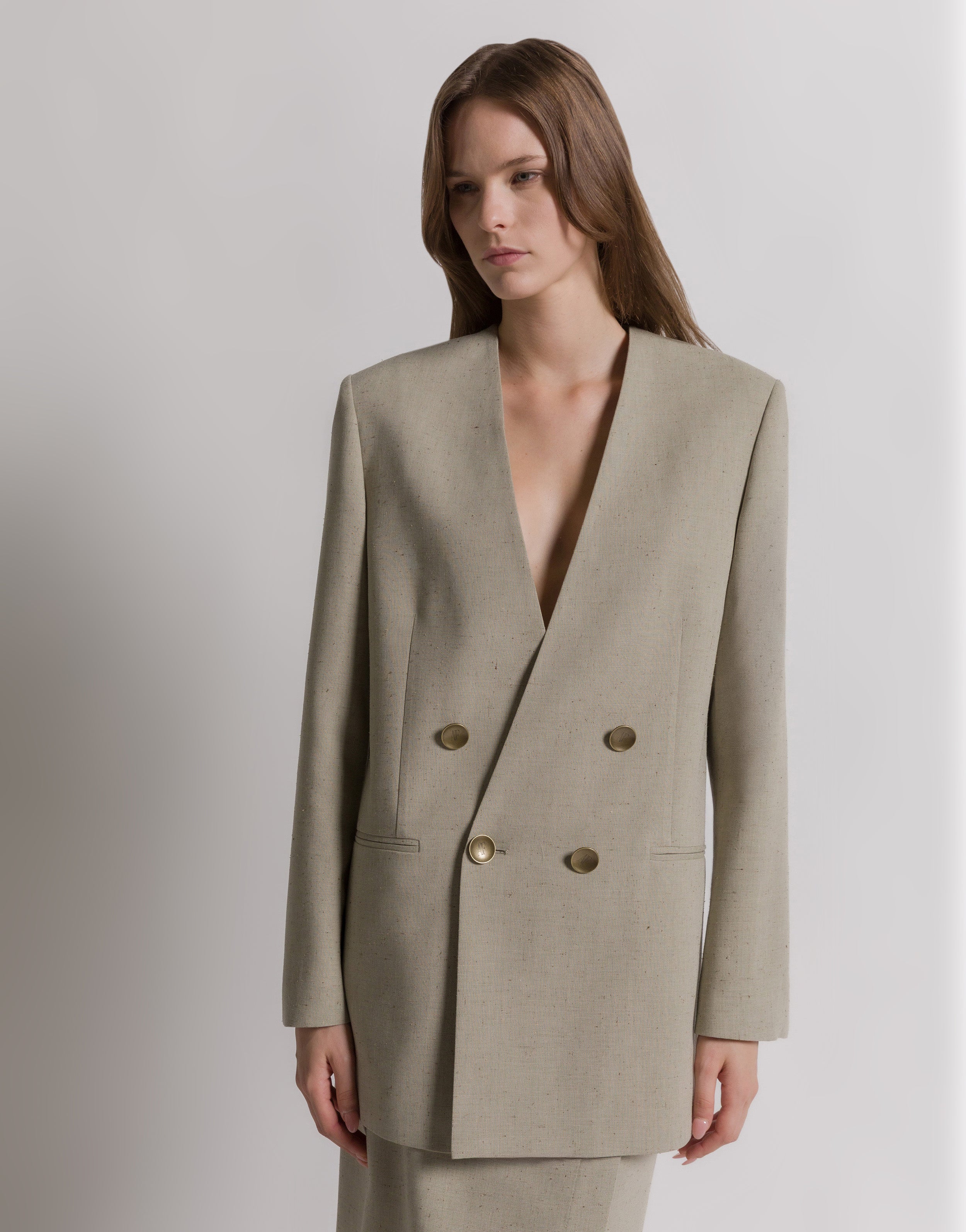 Giacca doppiopetto in tweed