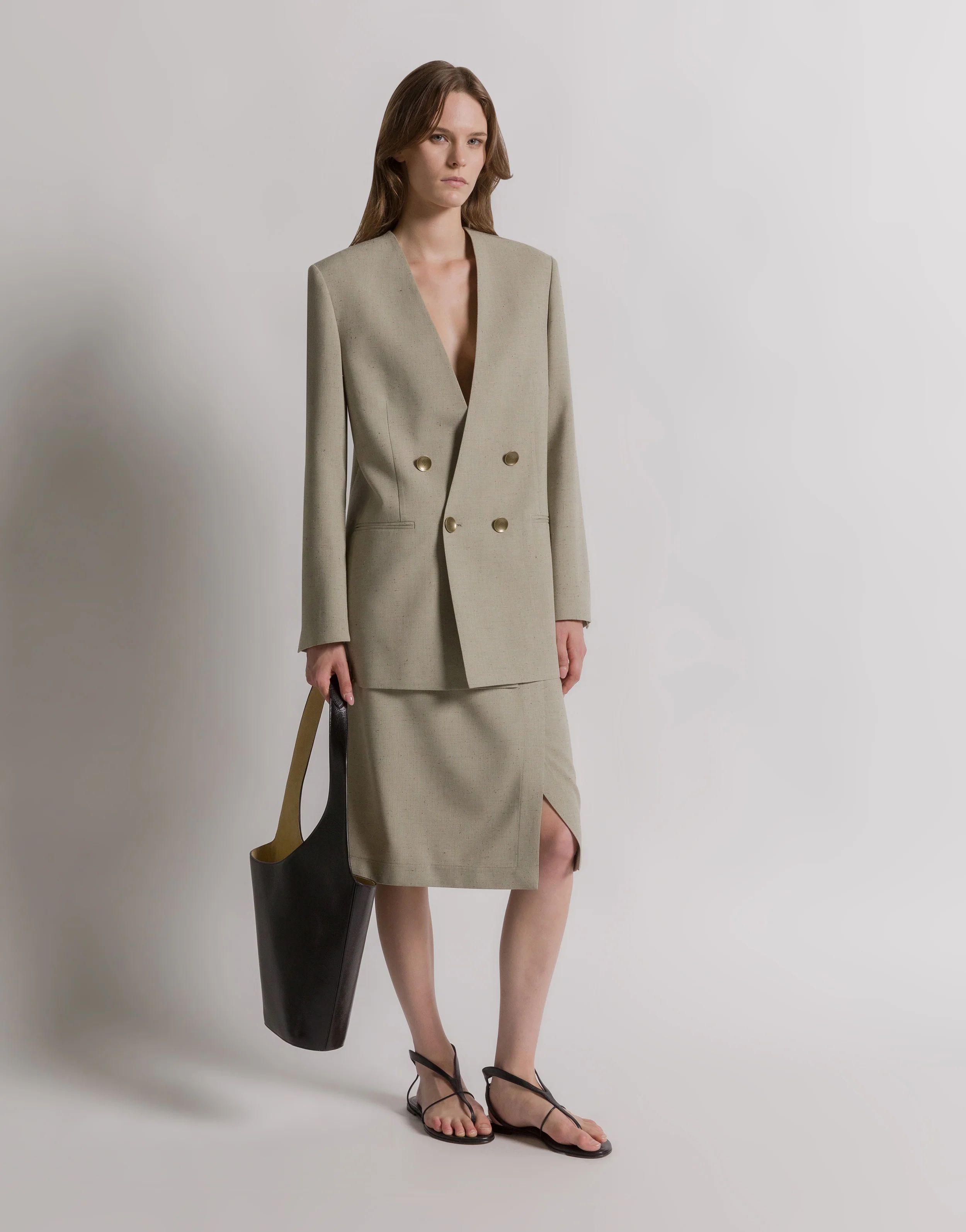 Giacca doppiopetto in tweed - Image 2