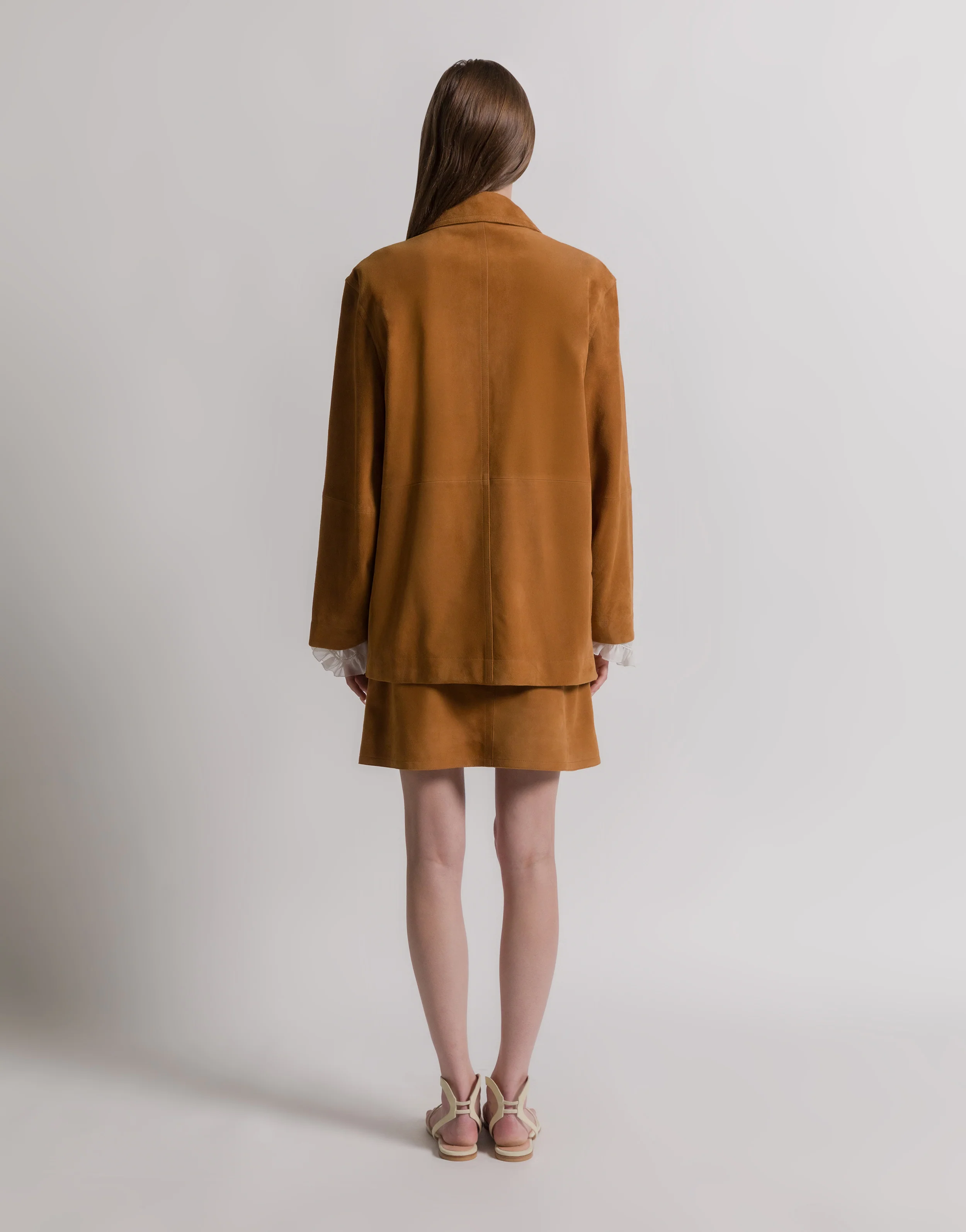 Giacca in pelle scamosciata - Image 4