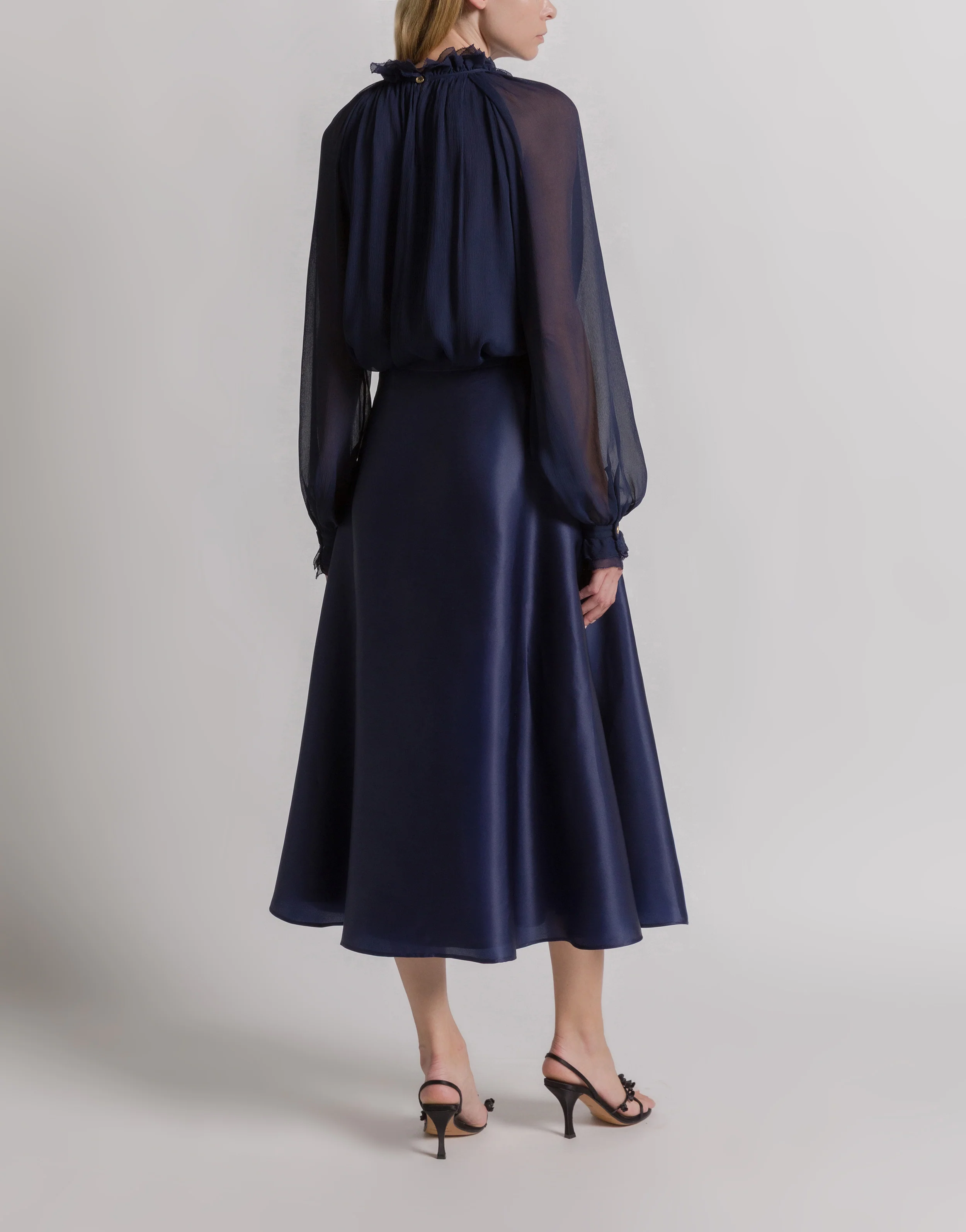 Gonna a ruota in organza di seta - Image 3