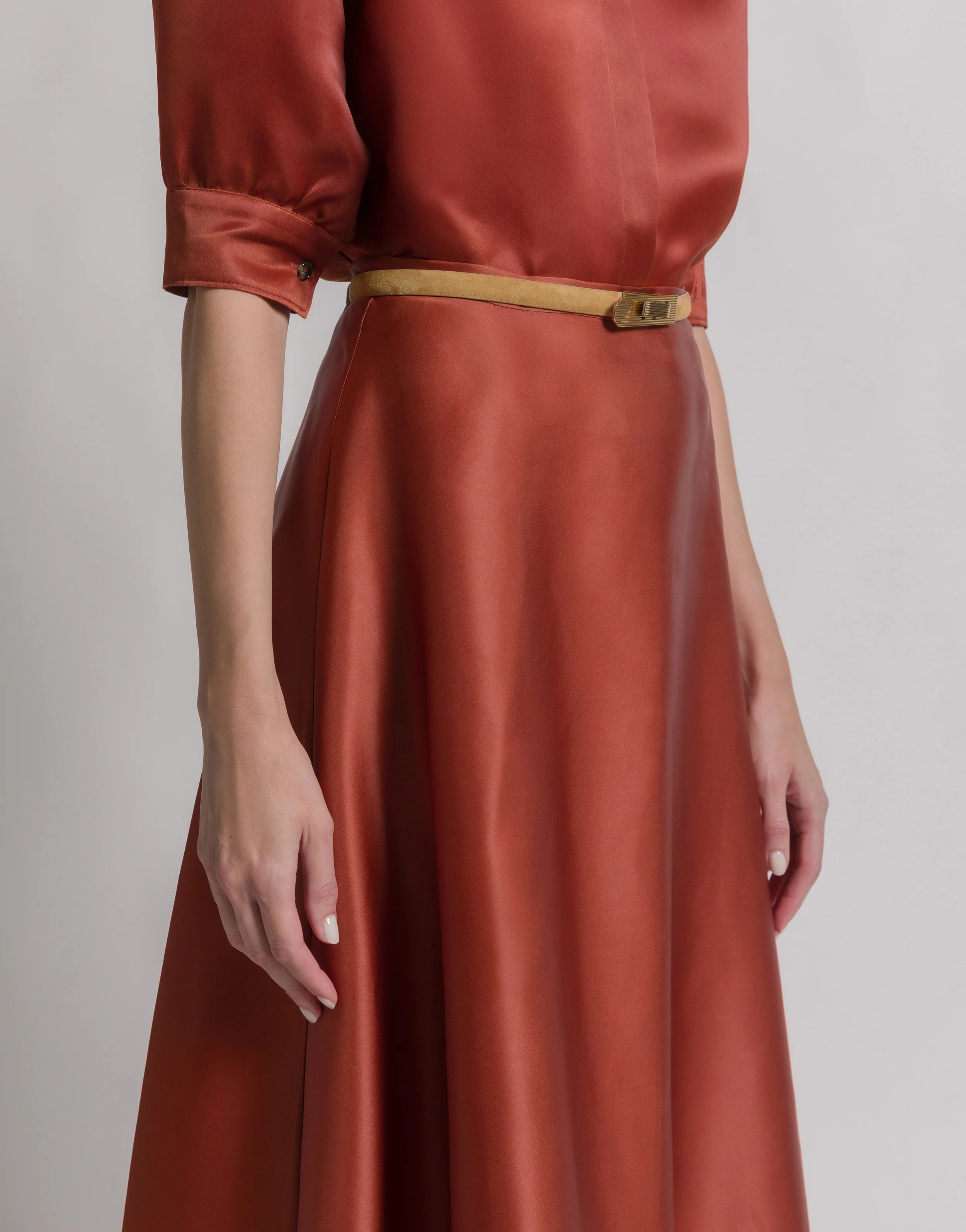 Gonna a ruota in organza di seta - Image 4