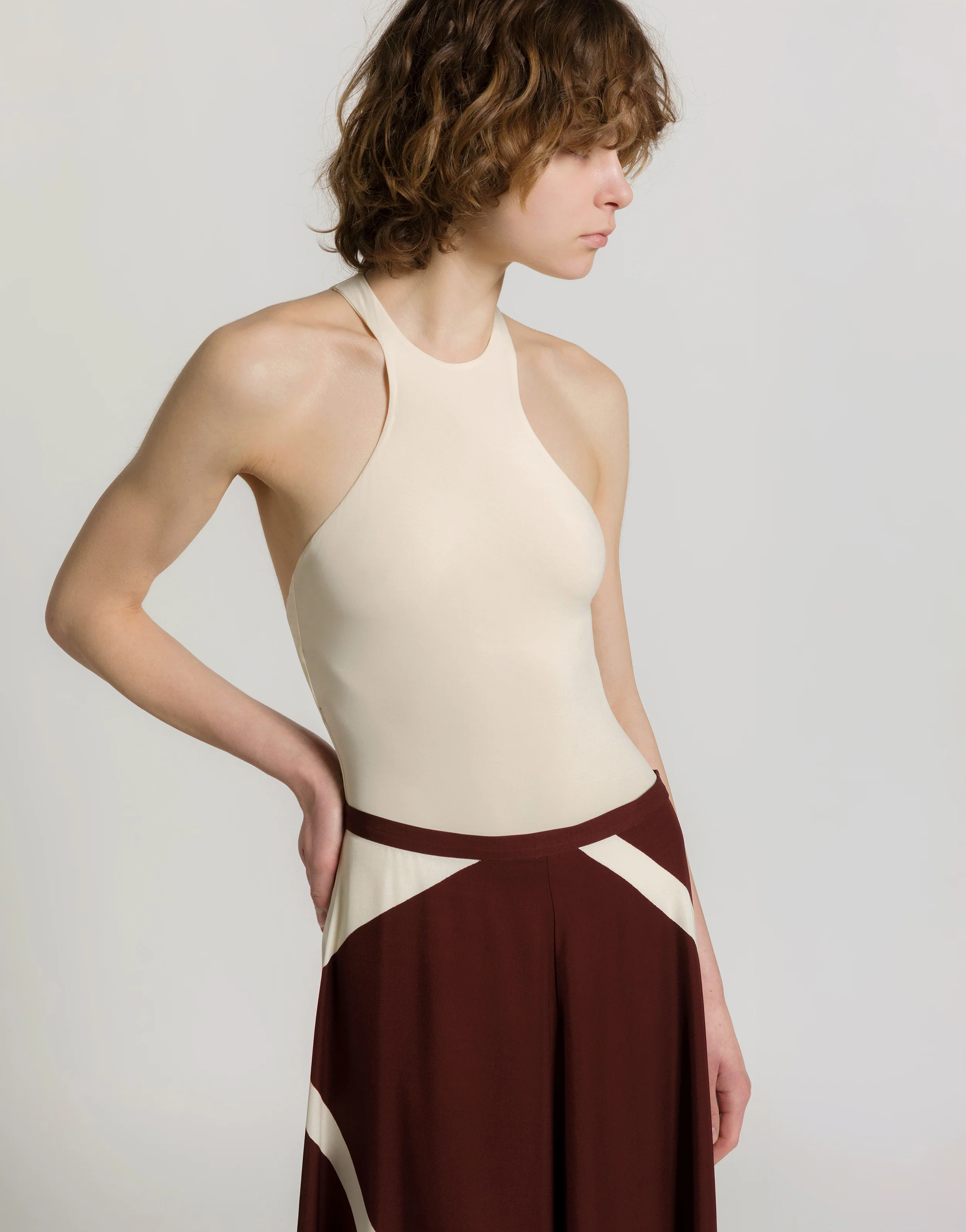 Gonna in twill di viscosa stampato - Image 3