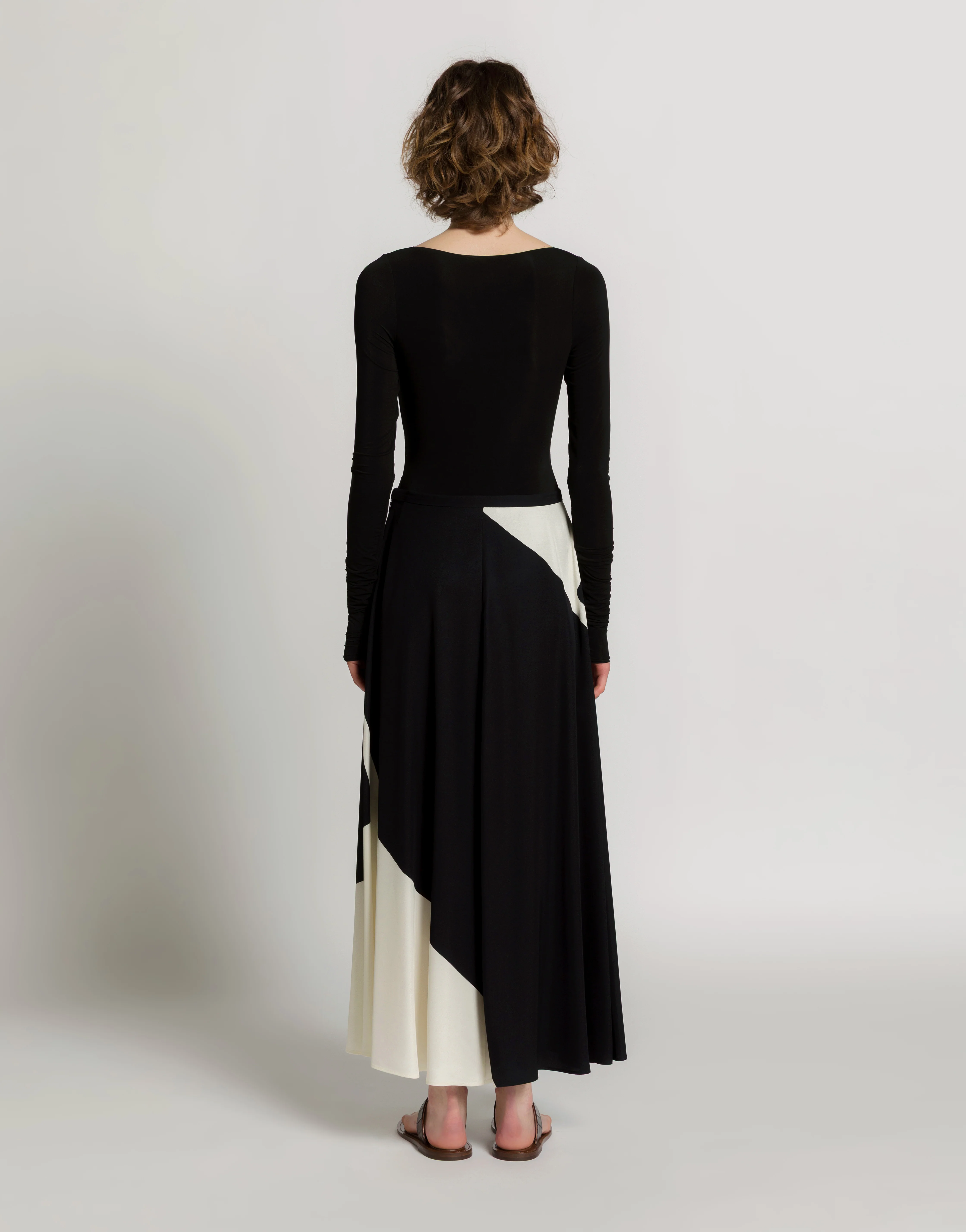 Gonna in twill di viscosa stampato - Image 3