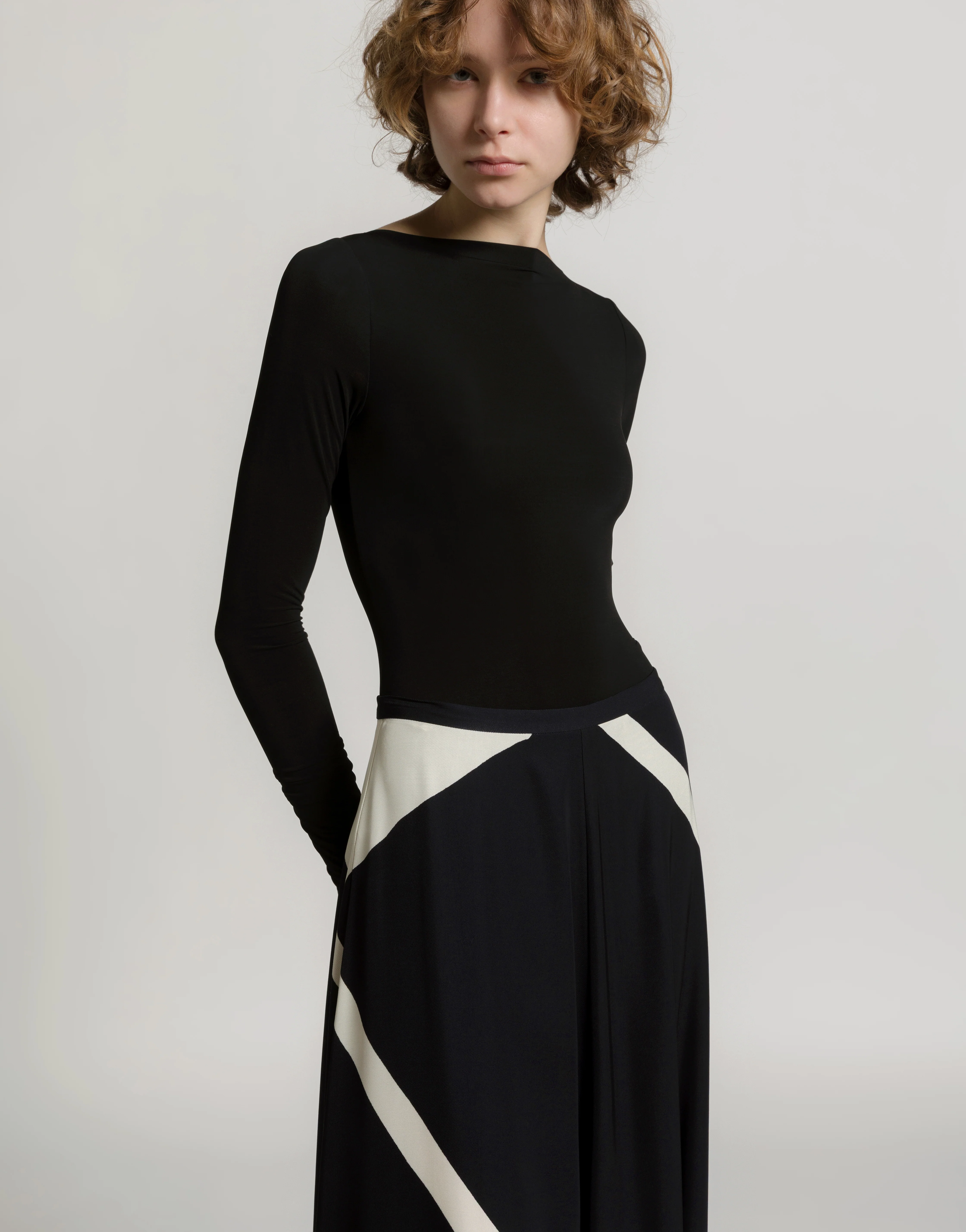 Gonna in twill di viscosa stampato - Image 4
