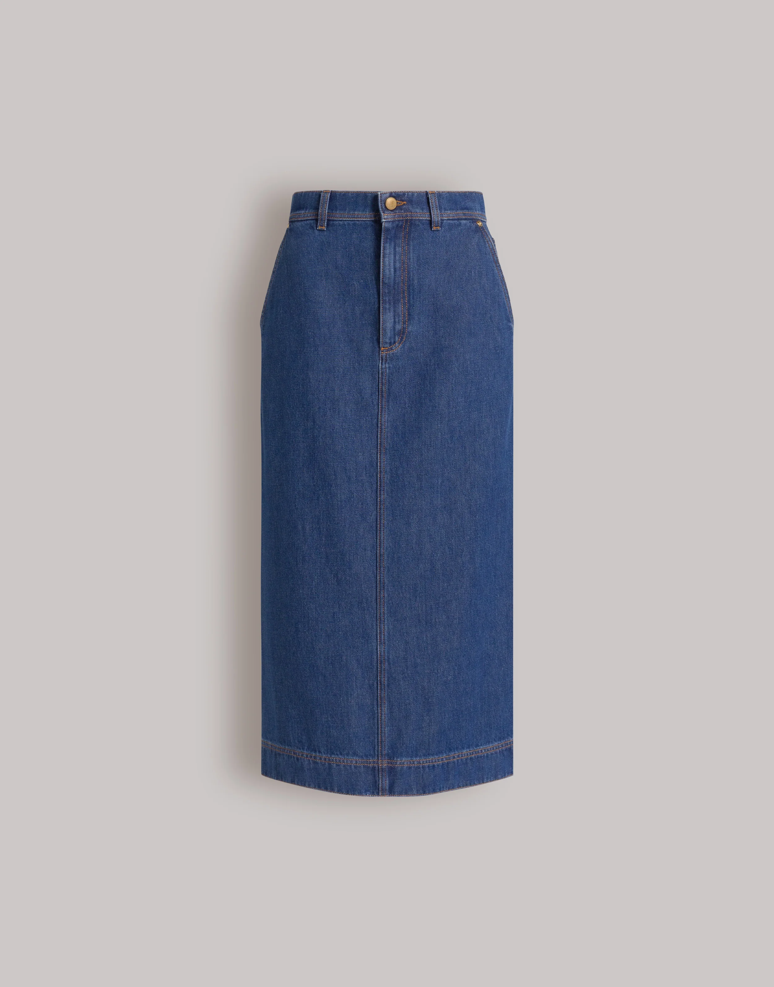 Gonna midi in denim