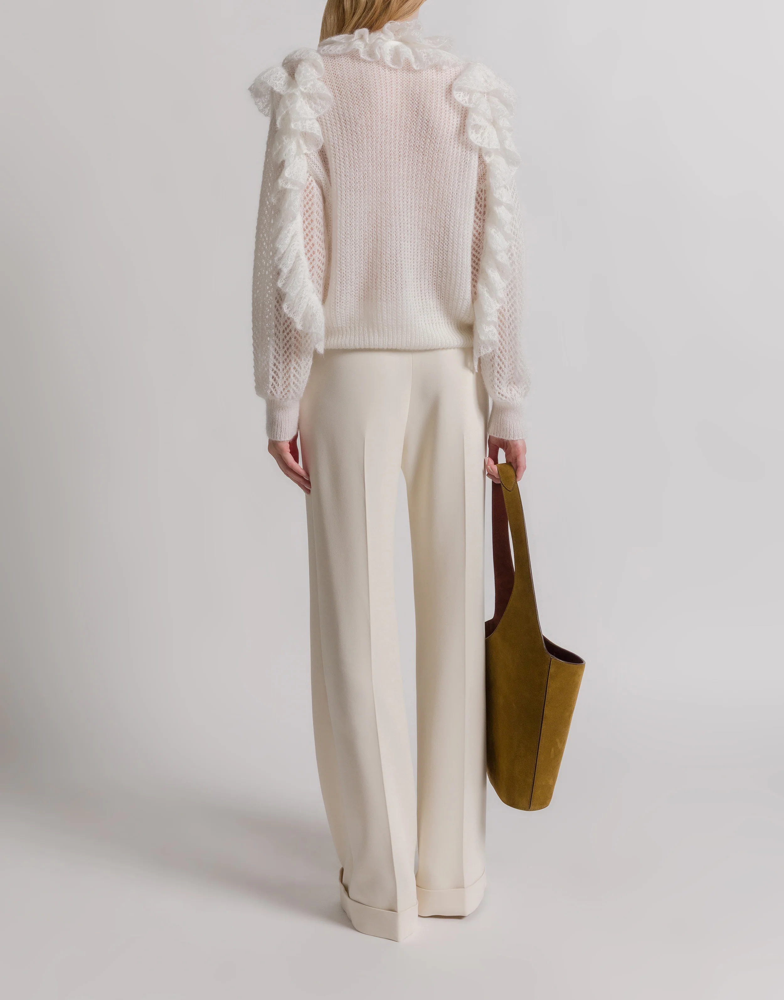 Maglione con volant in mohair - Image 3