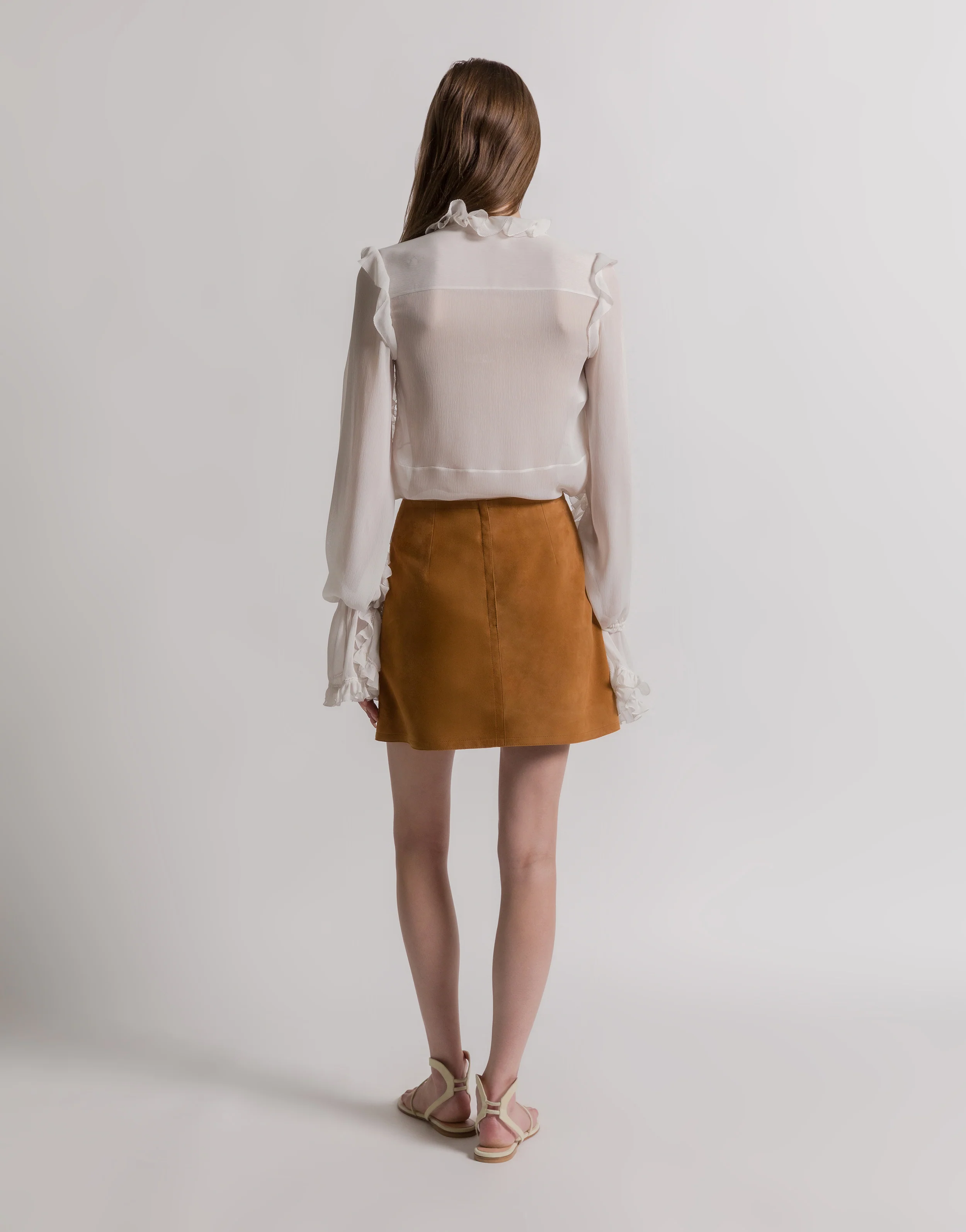 Minigonna in pelle scamosciata - Image 3