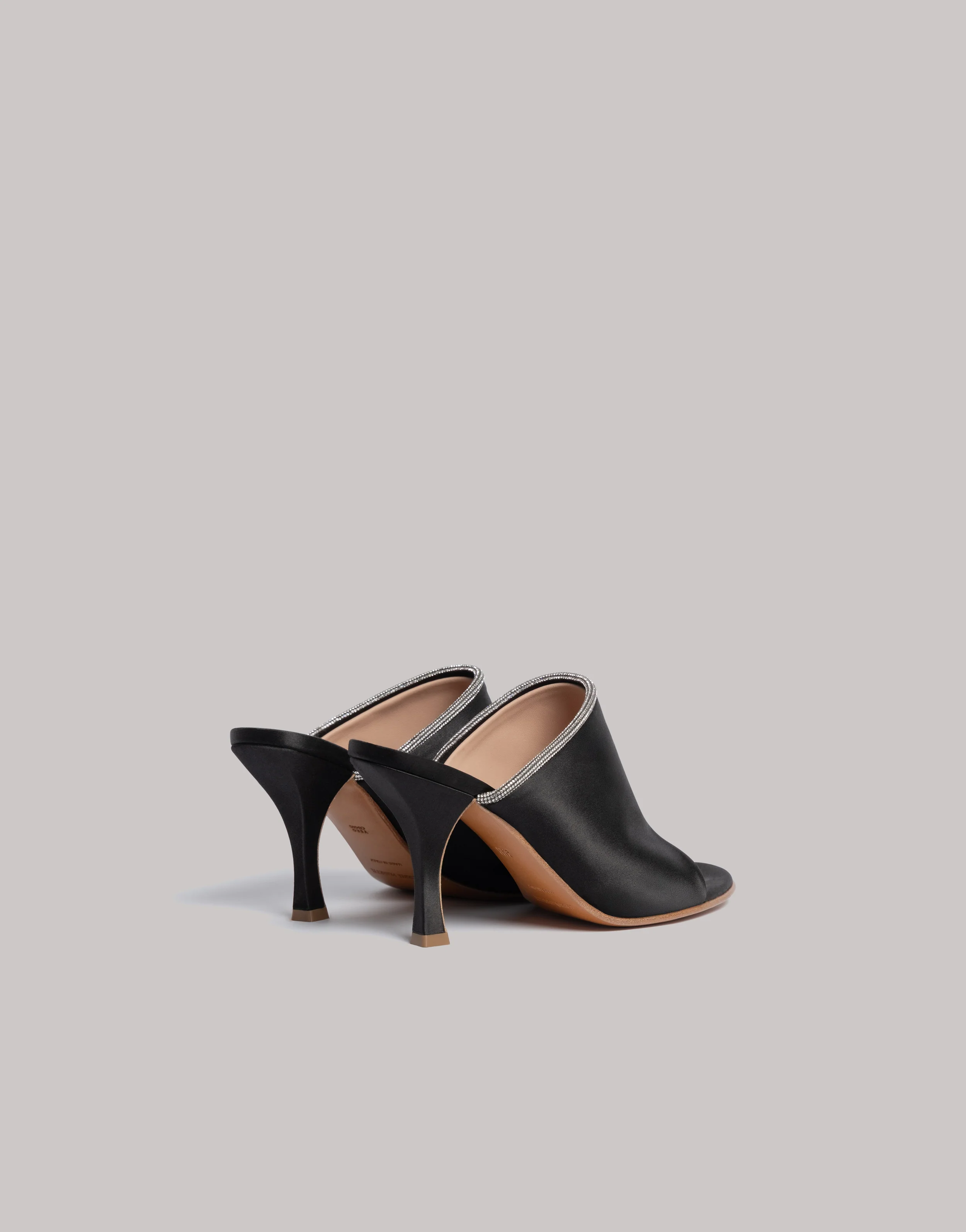 Mules in raso con finiture in strass - Image 2