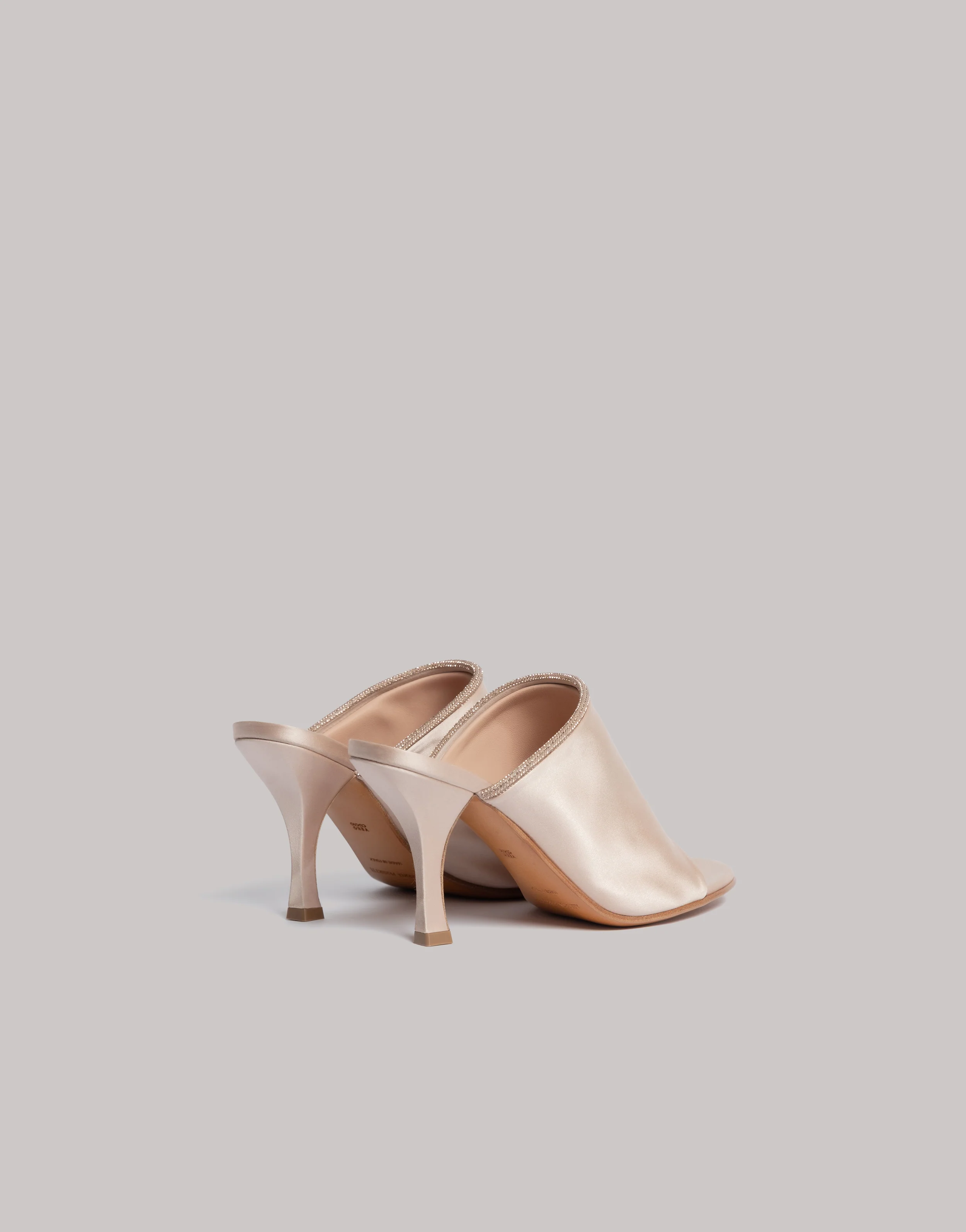 Mules in raso con finiture in strass - Image 2