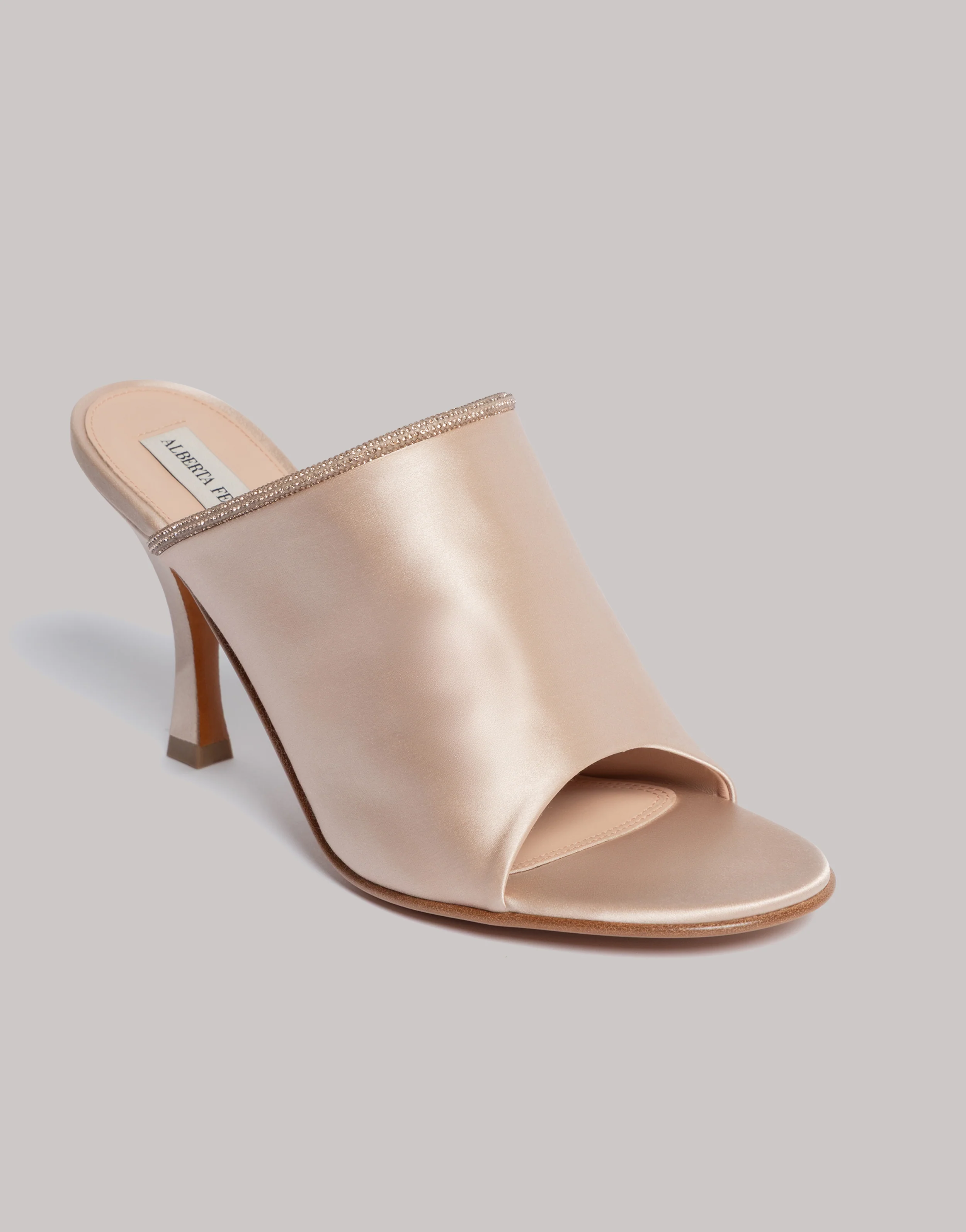 Mules in raso con finiture in strass - Image 3