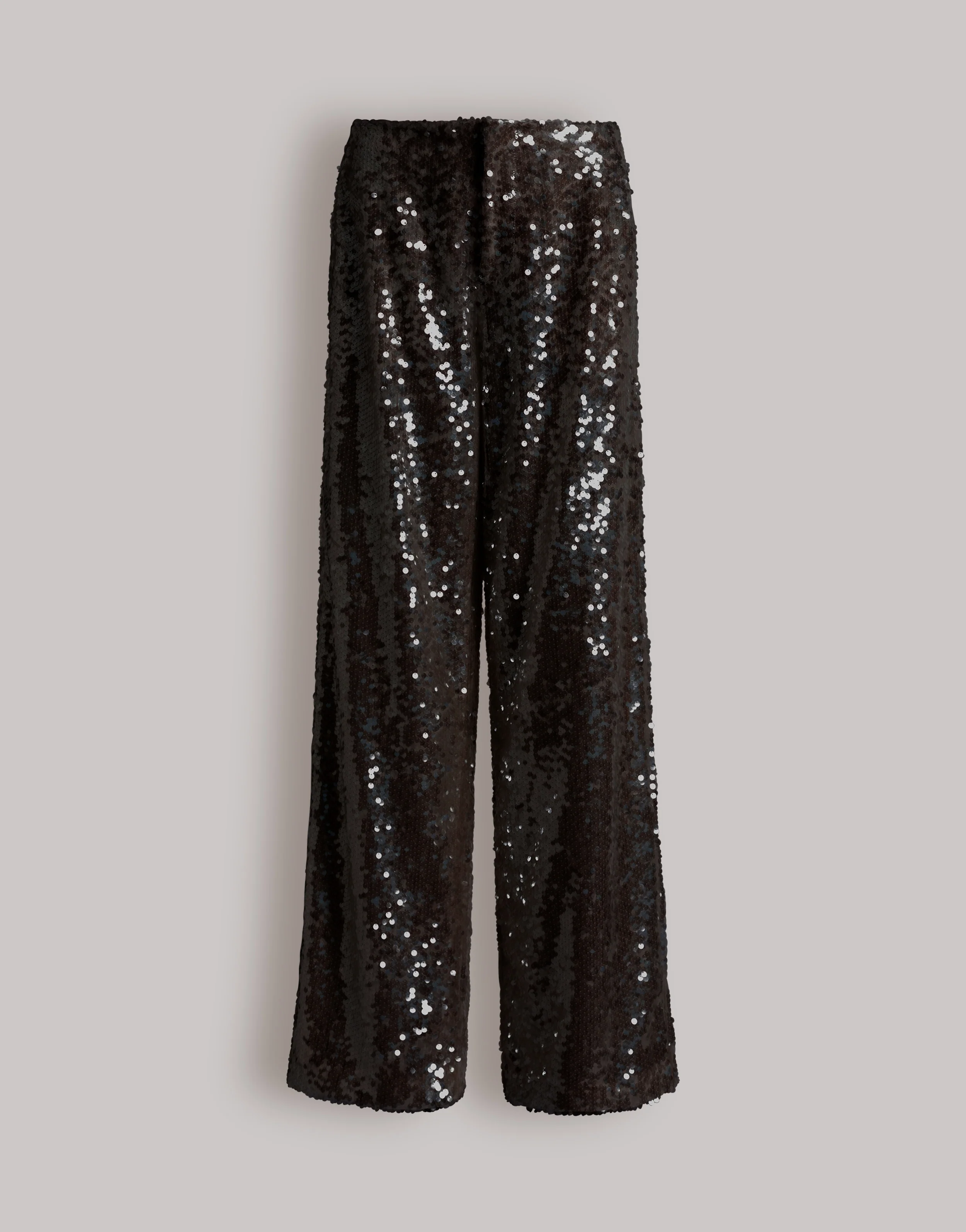 Pantaloni a gamba larga con paillettes