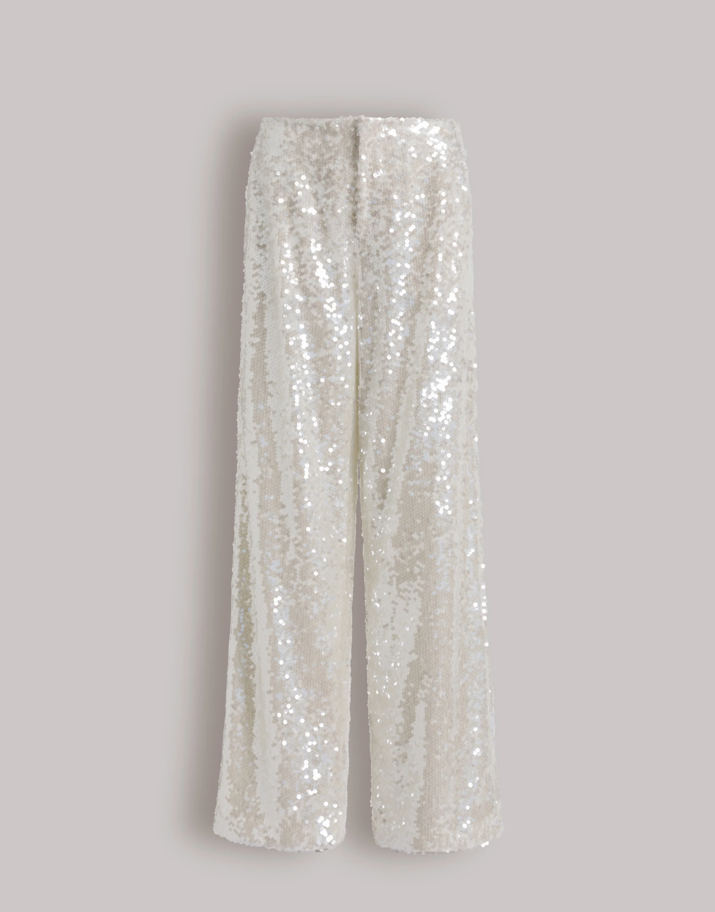 Pantaloni a gamba larga con paillettes