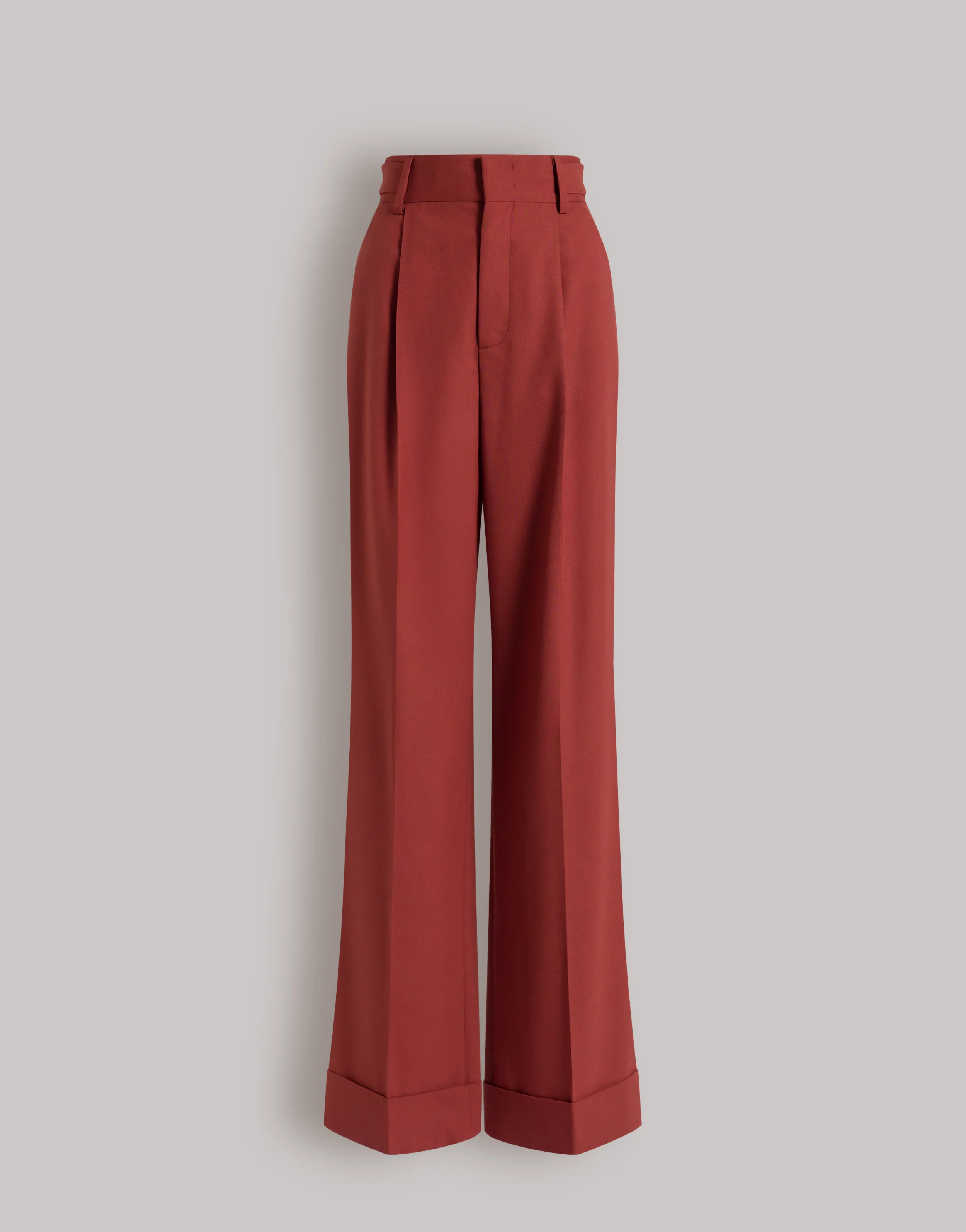 Pantaloni a pieghe in lana Tropical