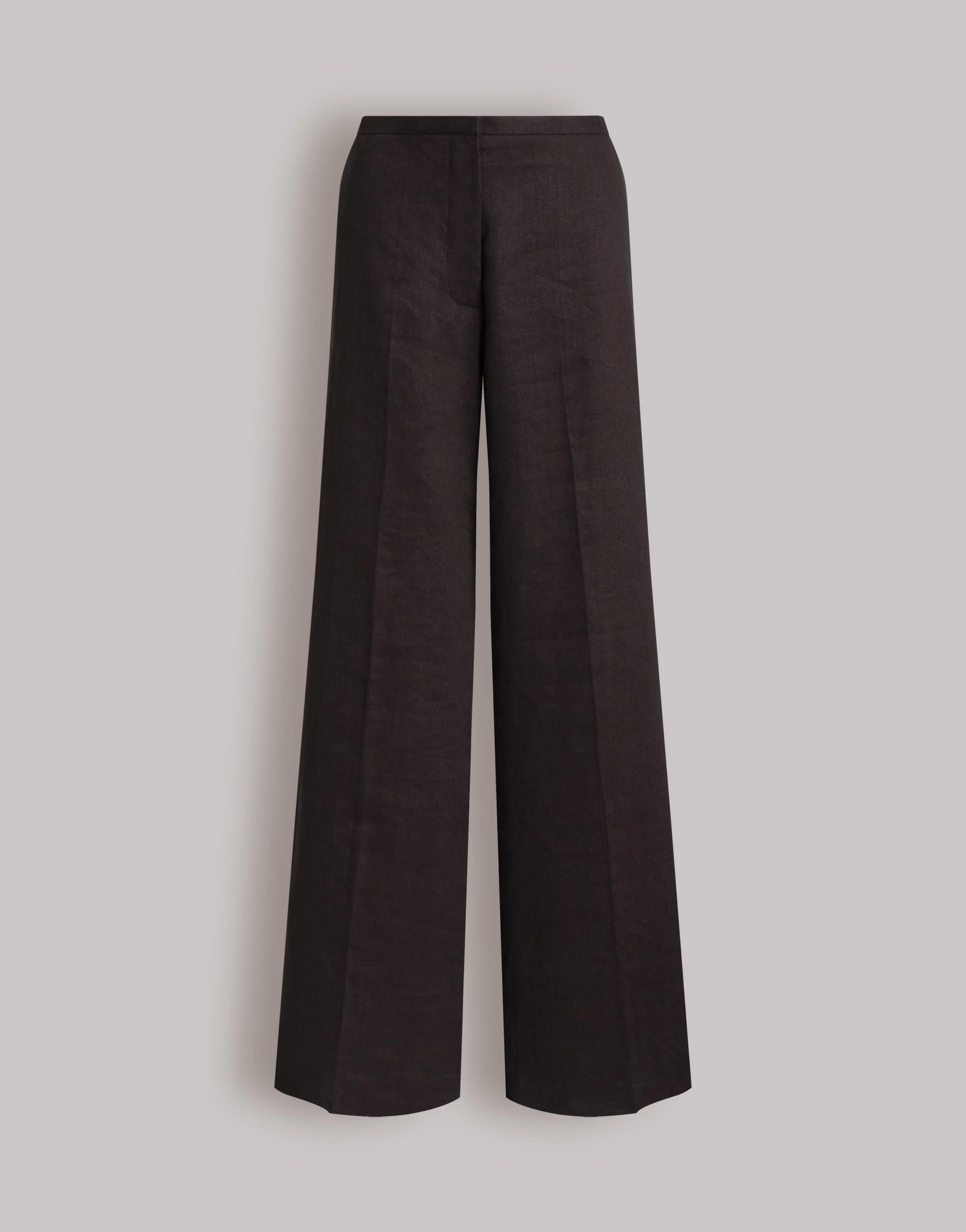 Pantaloni ampi in lino e cotone