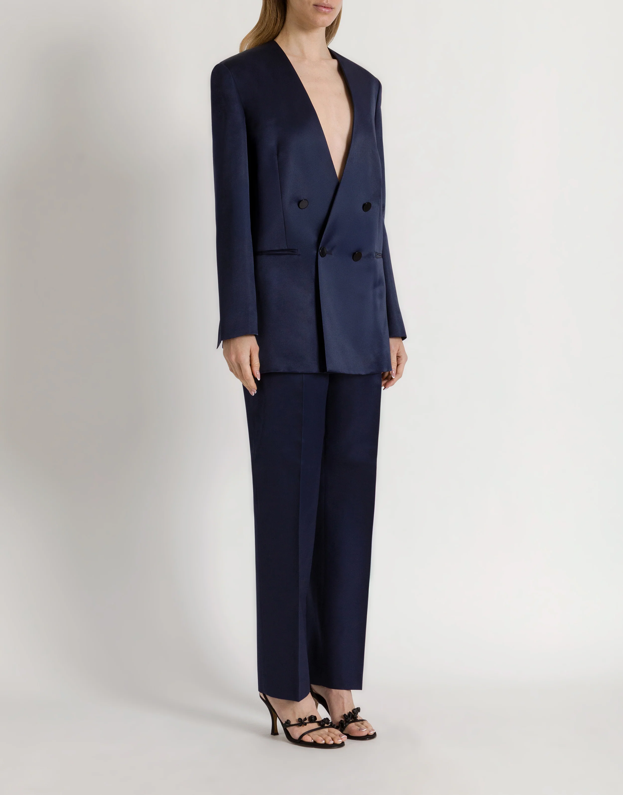Pantaloni da abito in organza di seta - Image 2