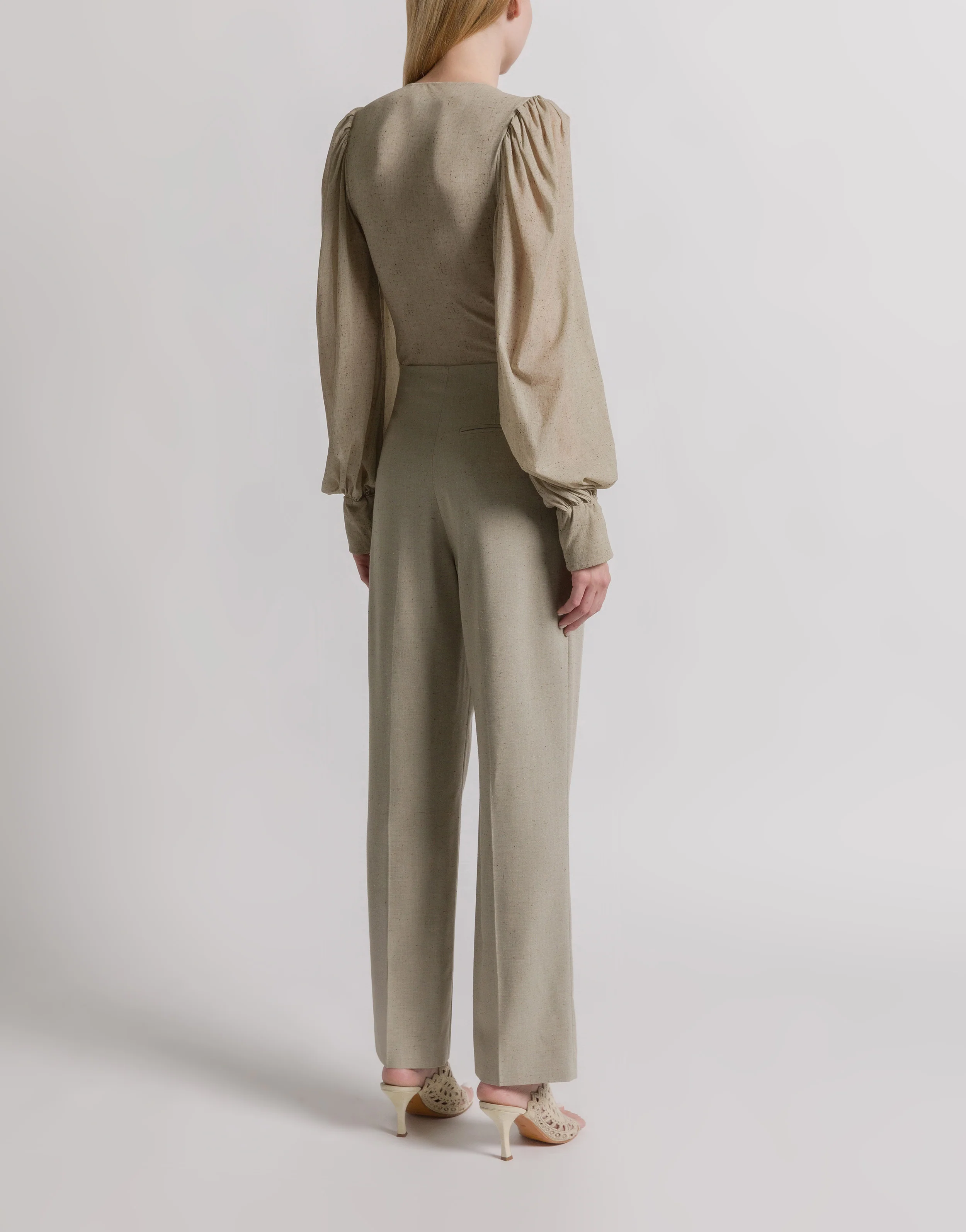Pantaloni da abito in tweed - Image 3