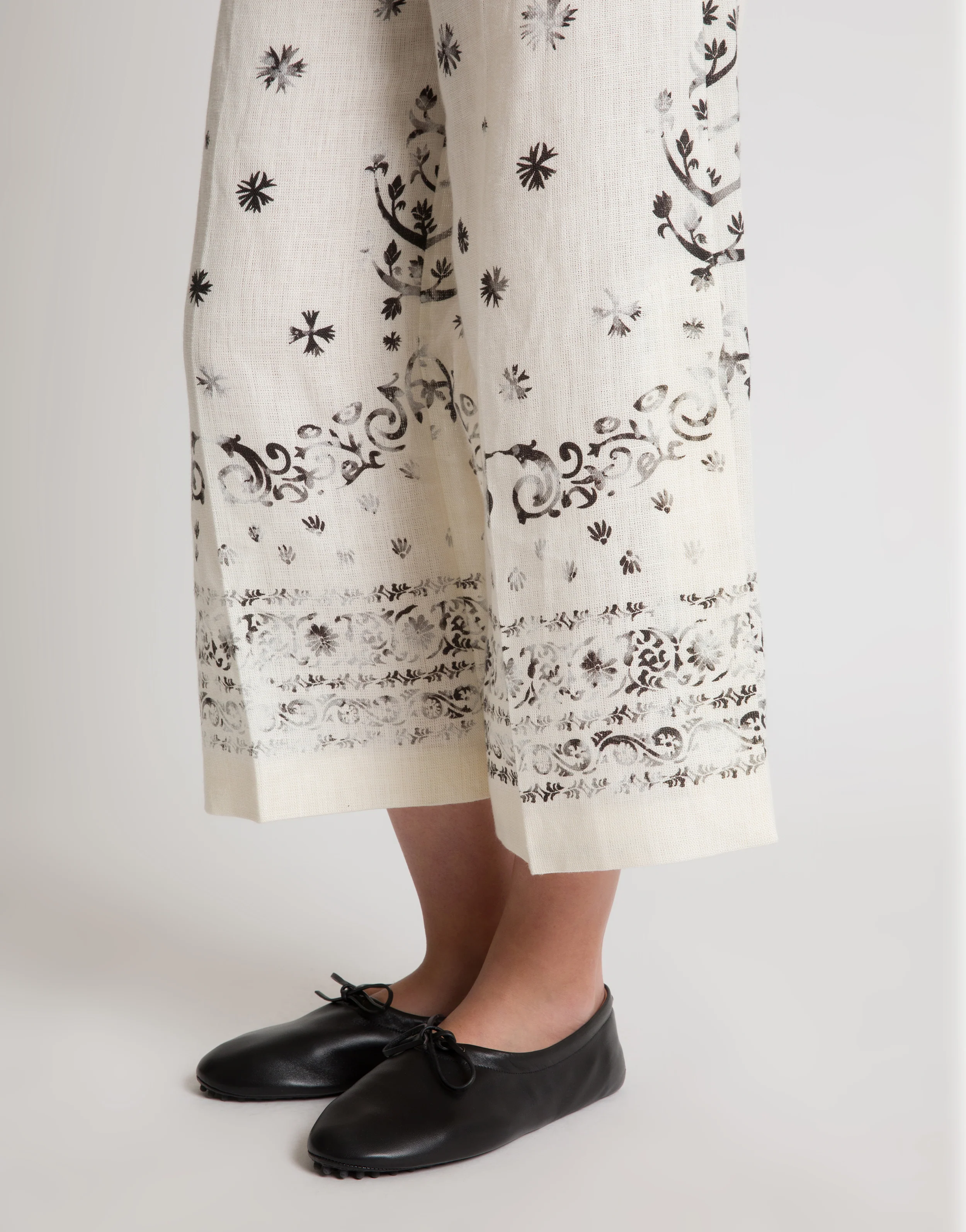 Pantaloni in lino stampato - Image 3