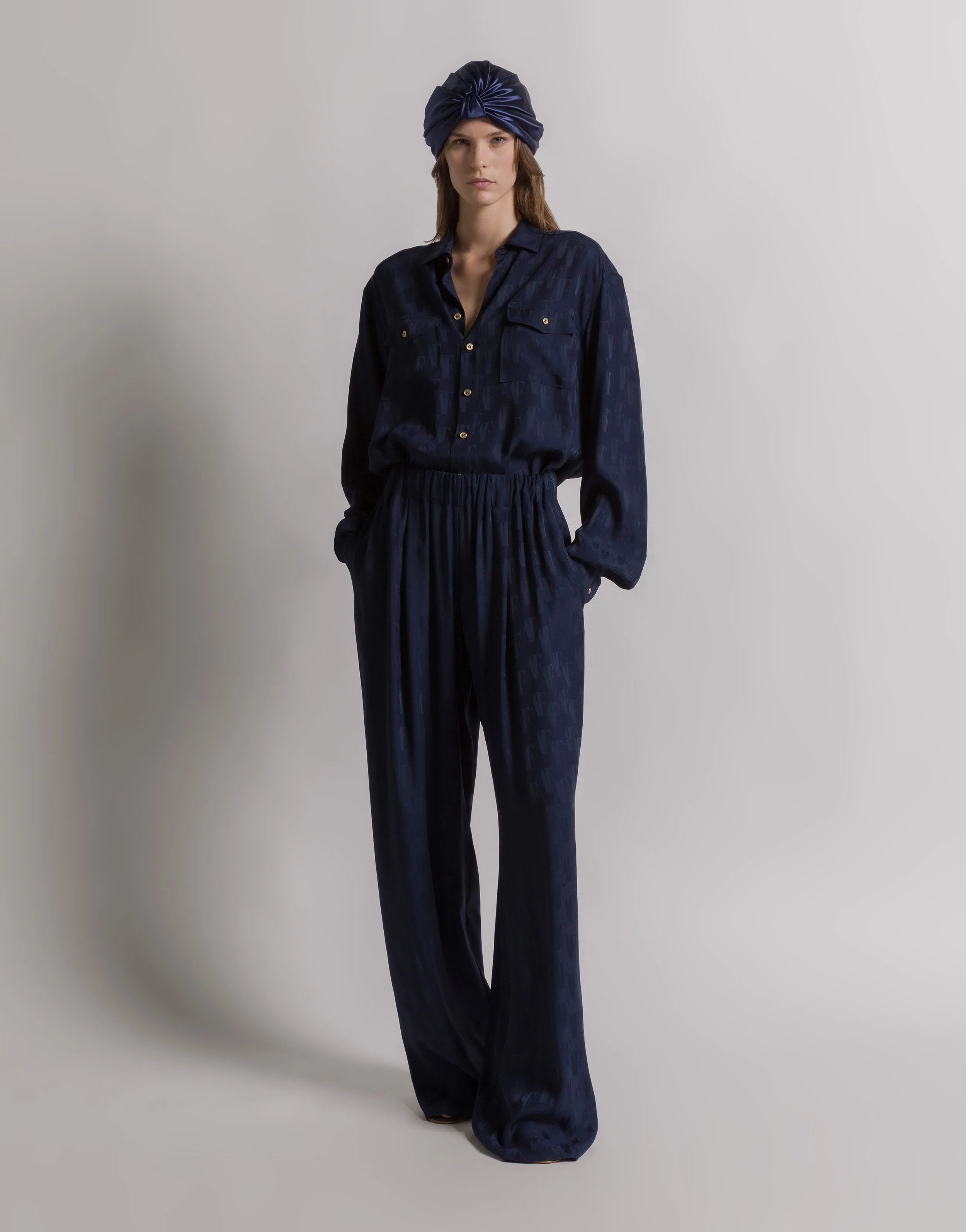 Pantaloni in seta Monogram AF - Image 2