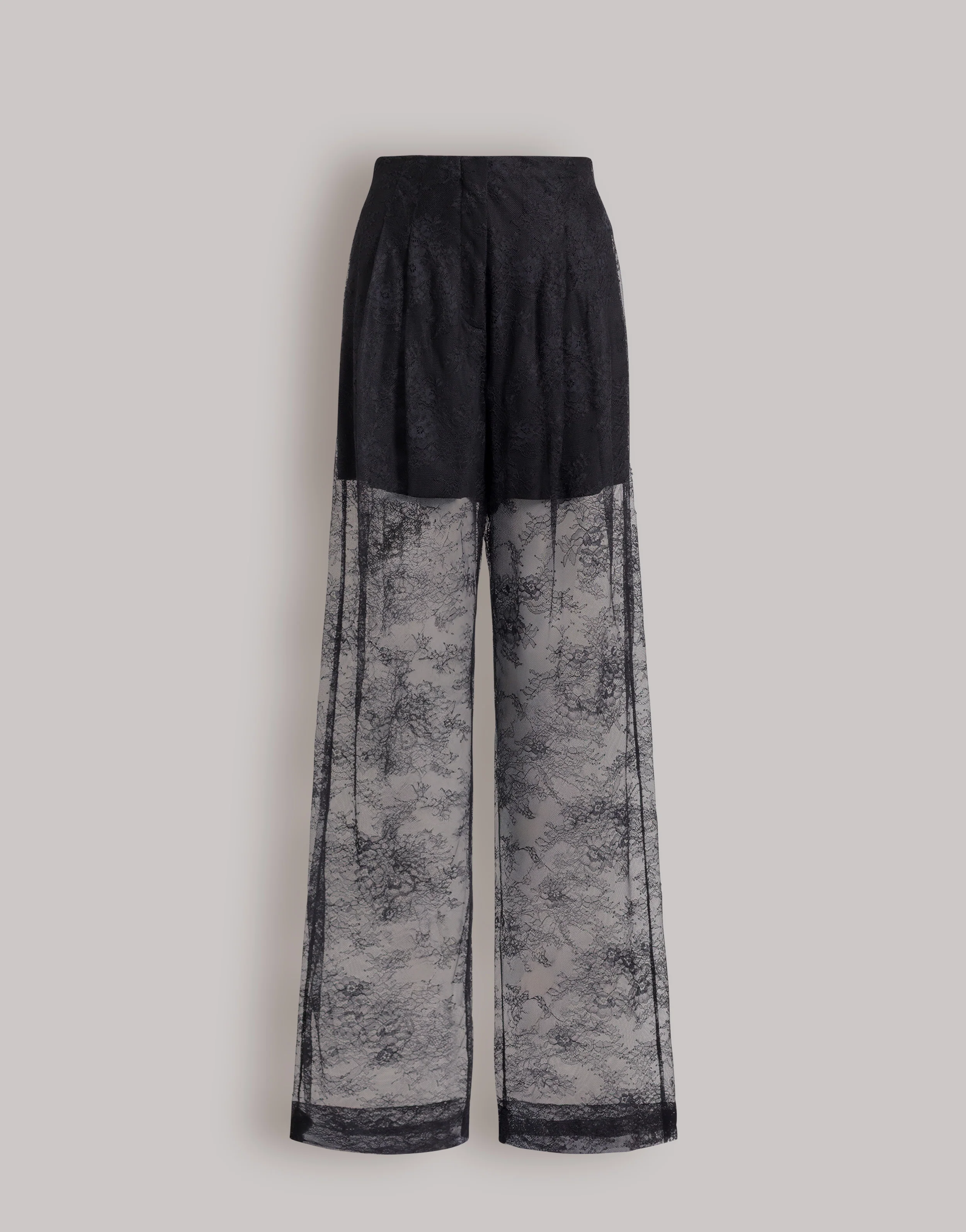 Pantaloni trasparenti in pizzo
