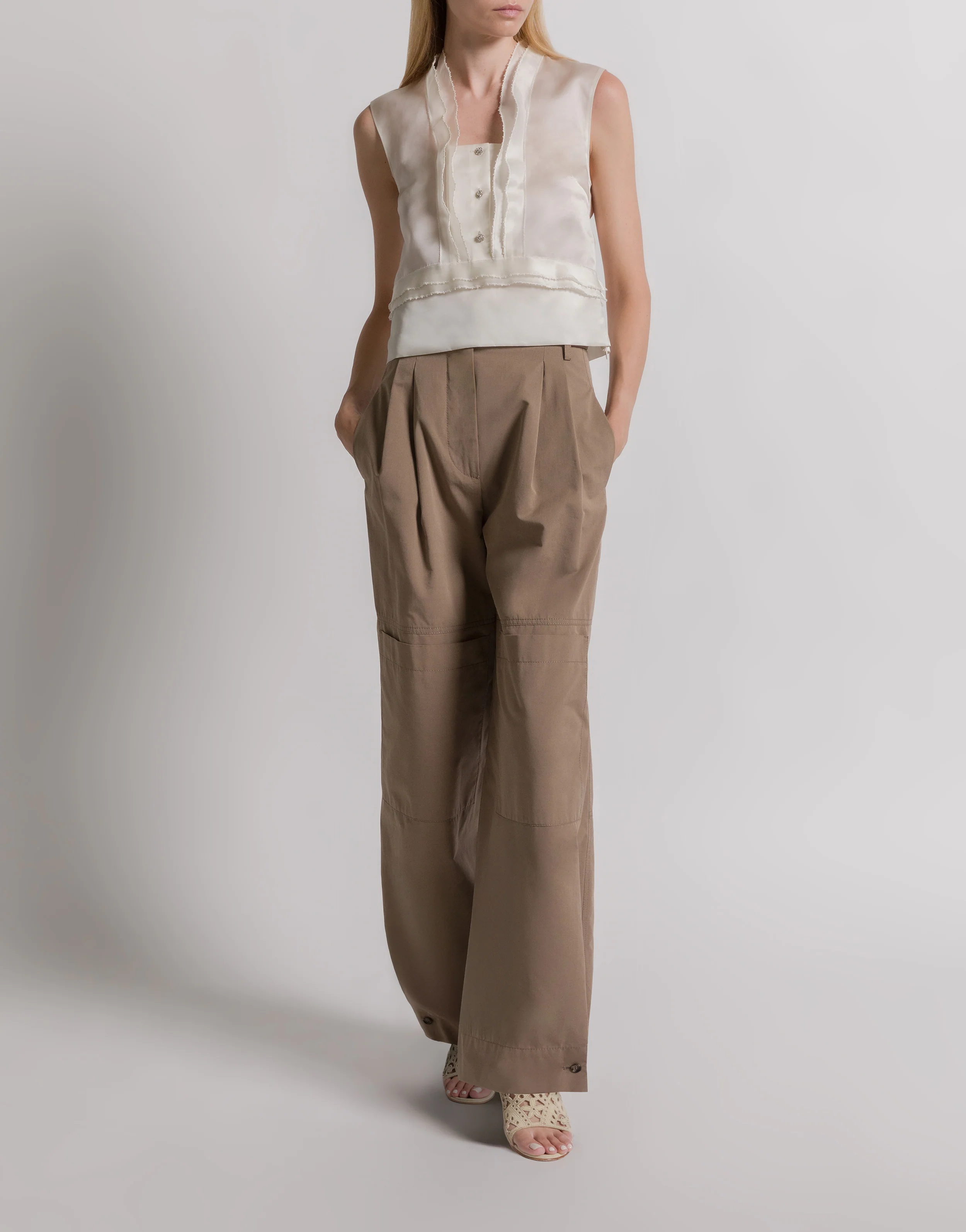 Pantaloni utility in cotone - Image 2