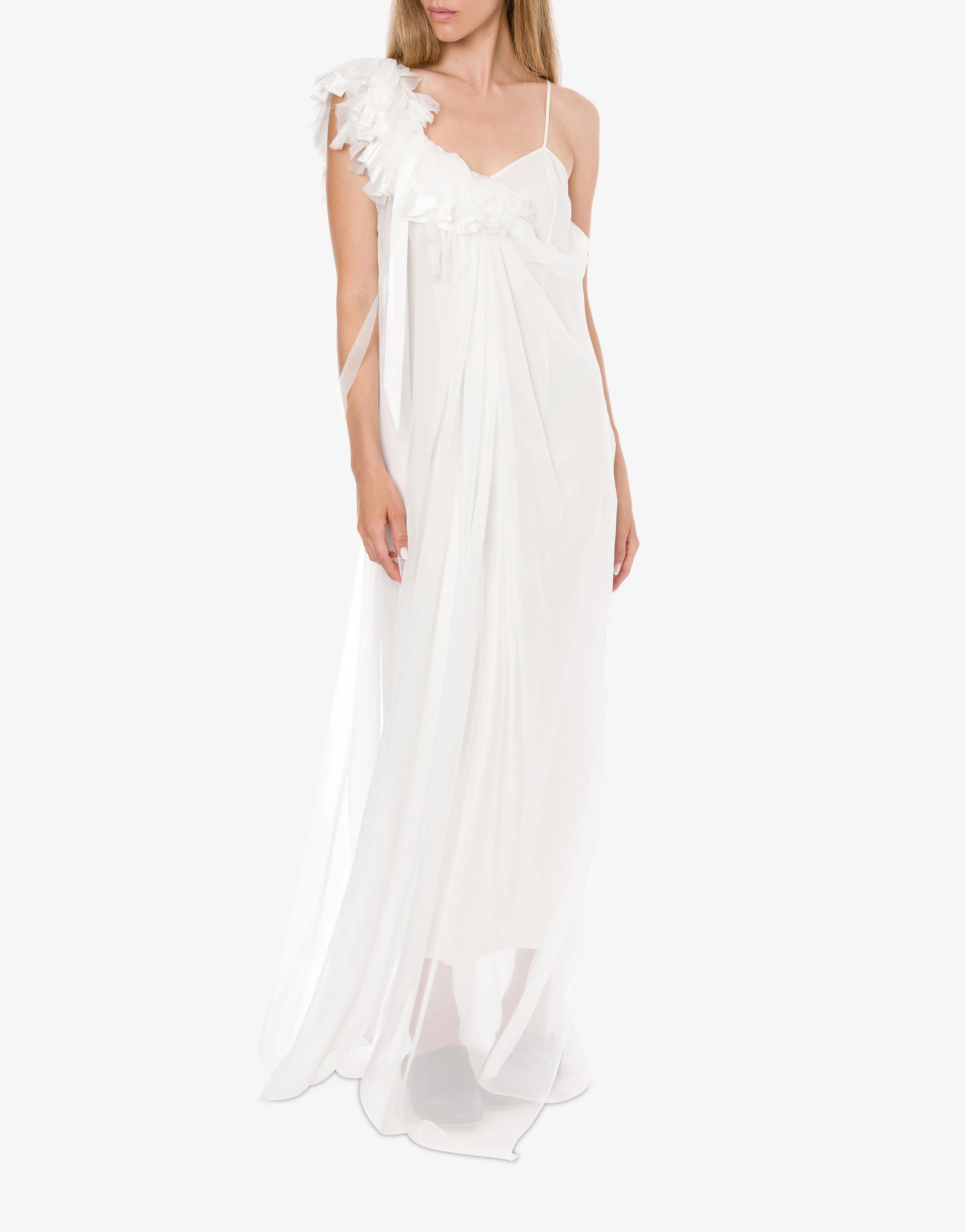 Slip dress in chiffon di seta - Image 2