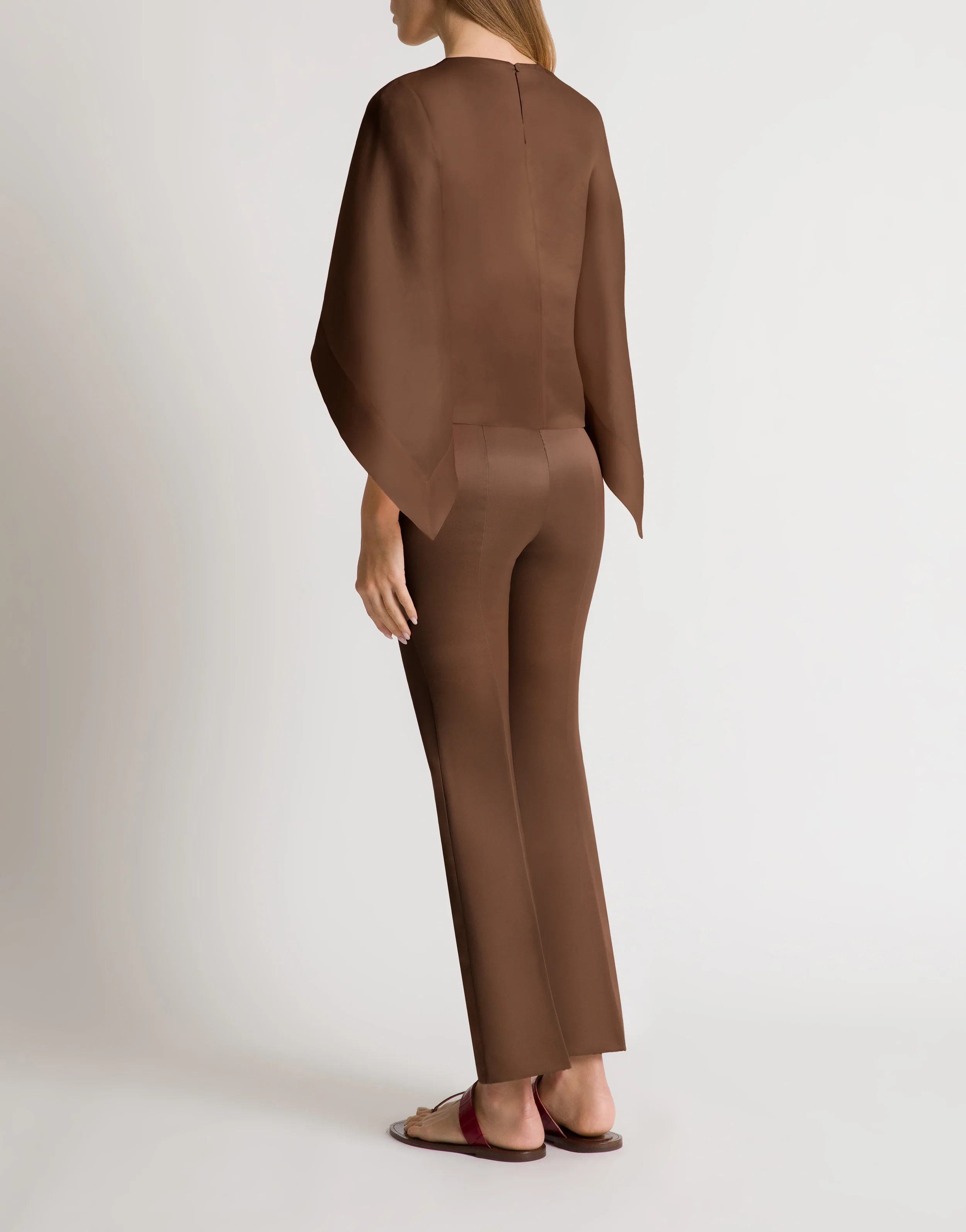 Top cappa in organza di seta - Image 3