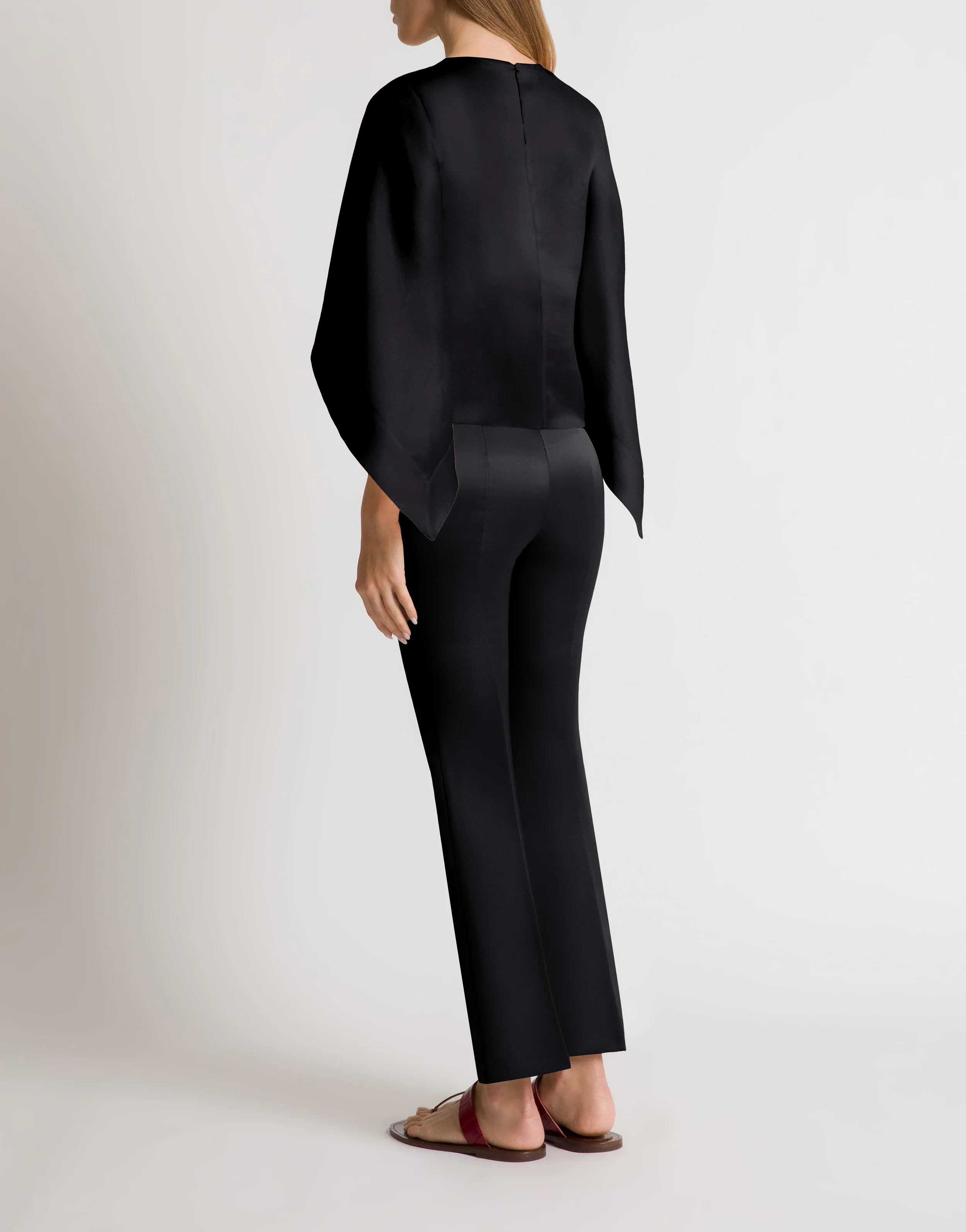 Top cappa in organza di seta - Image 3