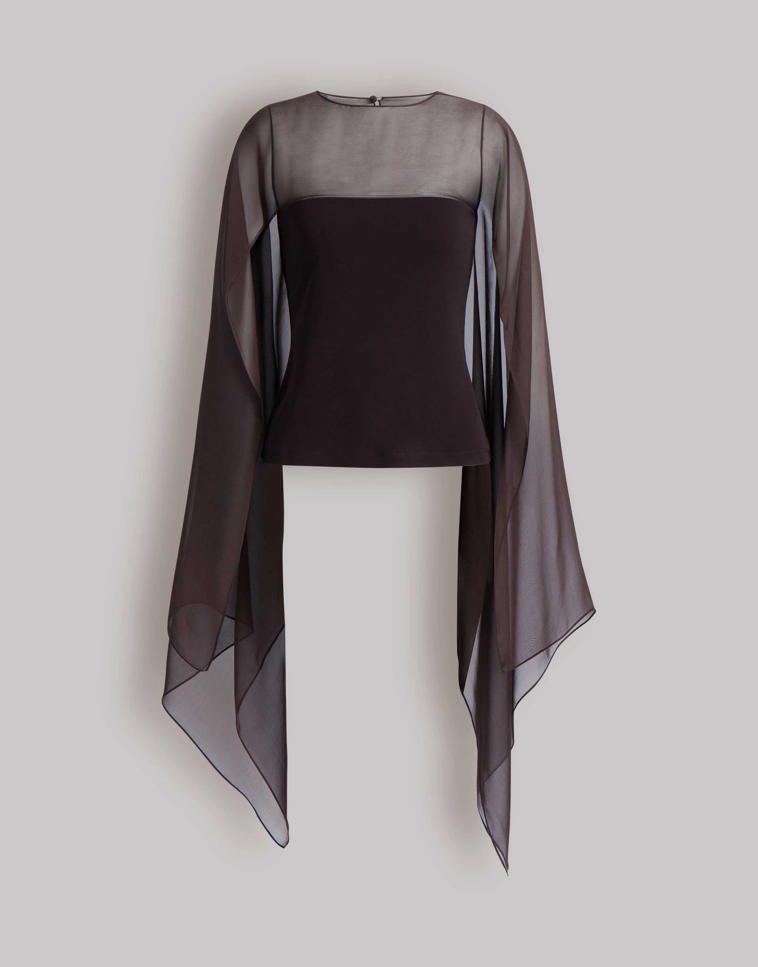 Top con maniche in chiffon - Image 4