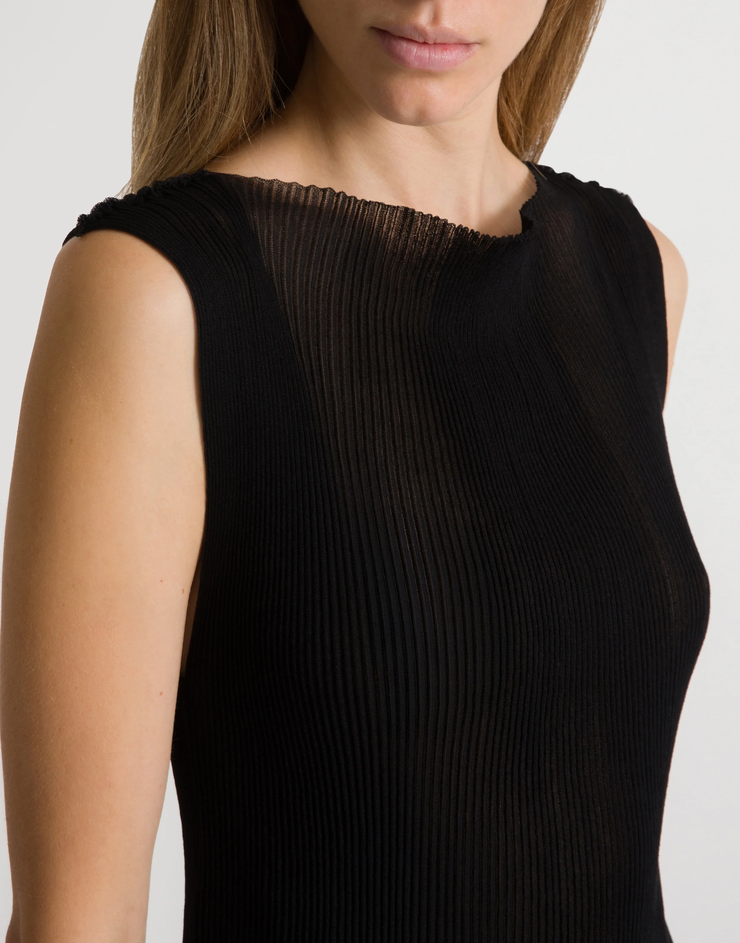 Top in maglia a costine - Image 4